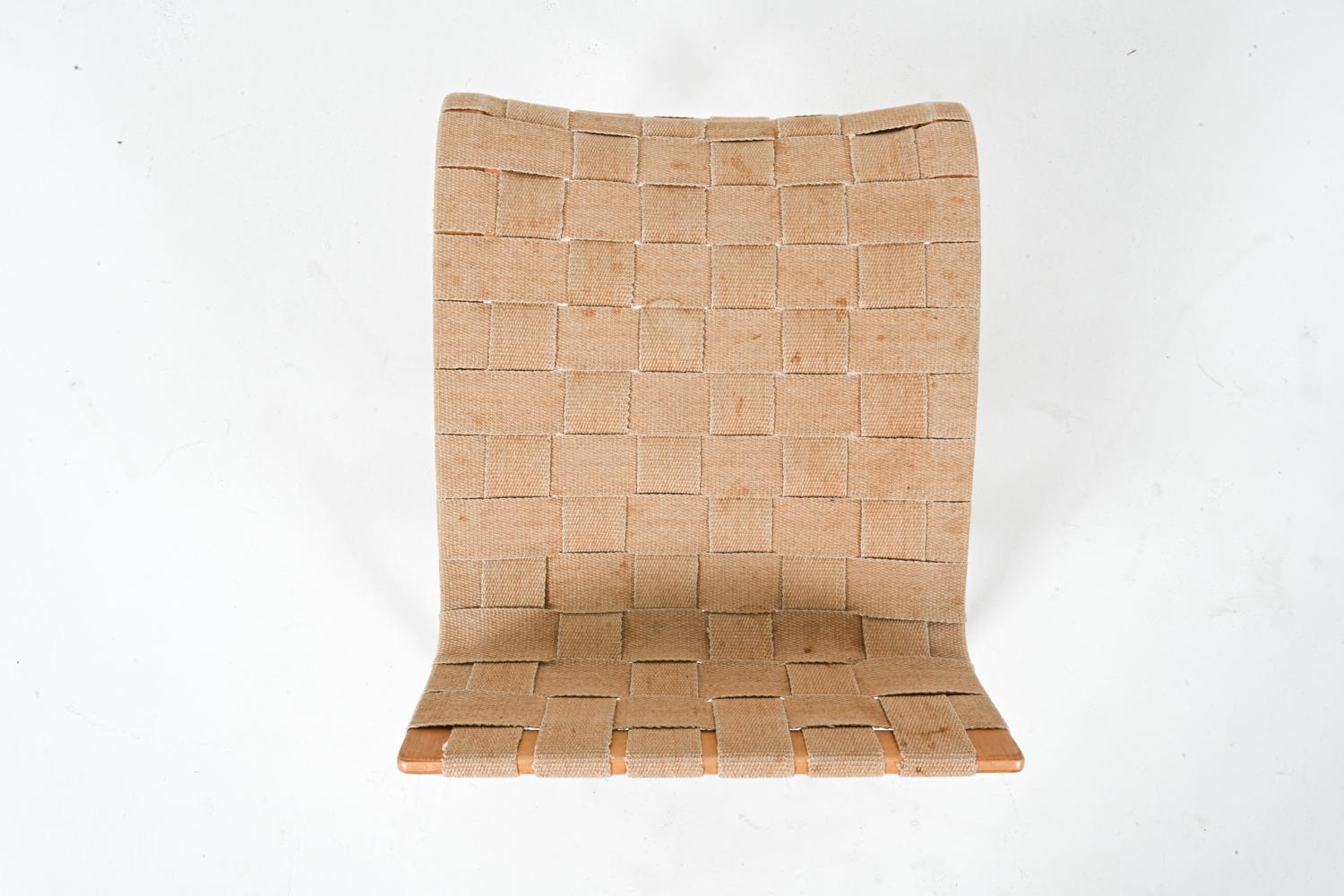 Beech 'Eva' Chair and Footstool by Bruno Mathsson, 1970's For Sale 6