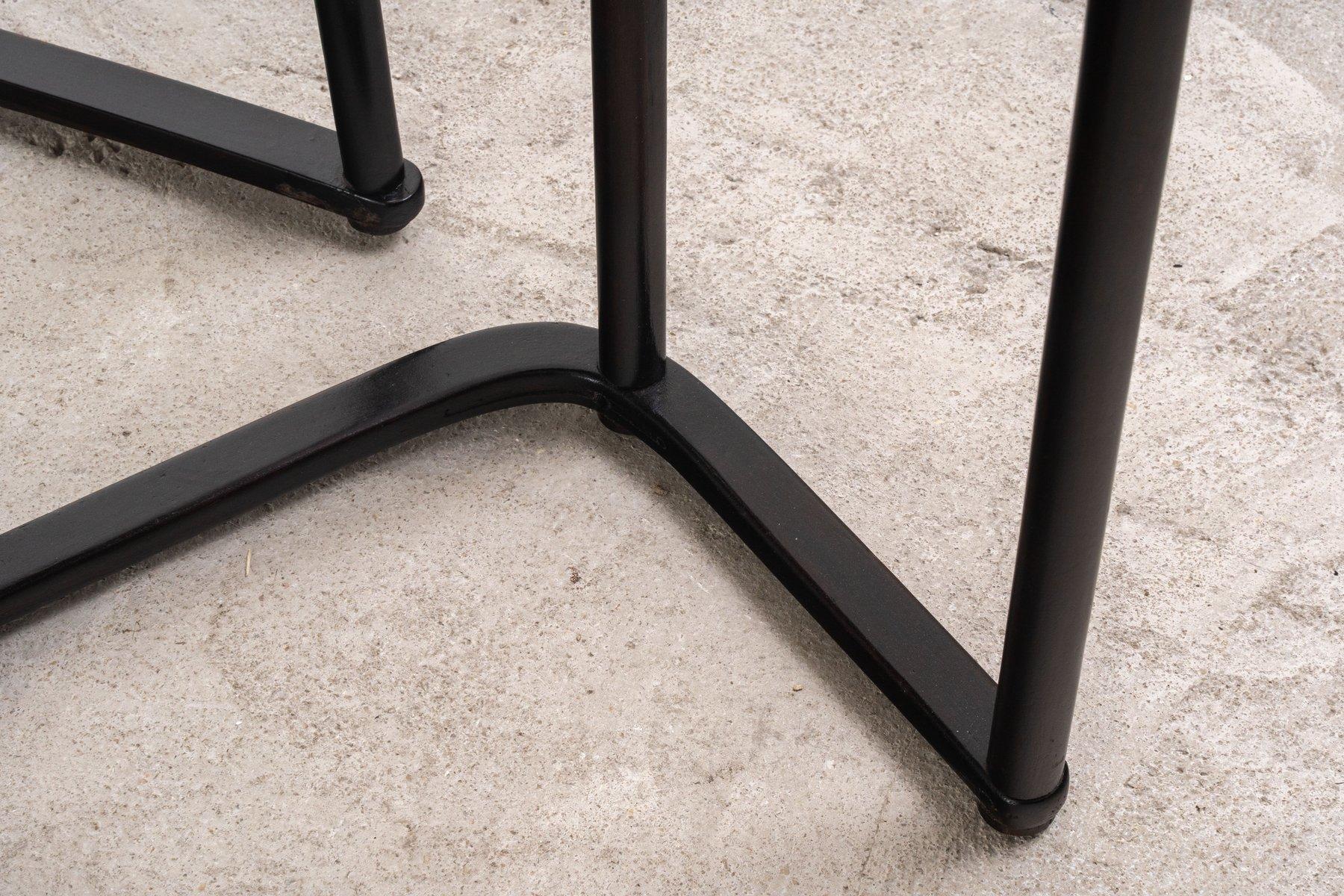 Beech Nesting Tables by Josef Hoffmann for Jacob & Josef Kohn, Set of 4 For Sale 8