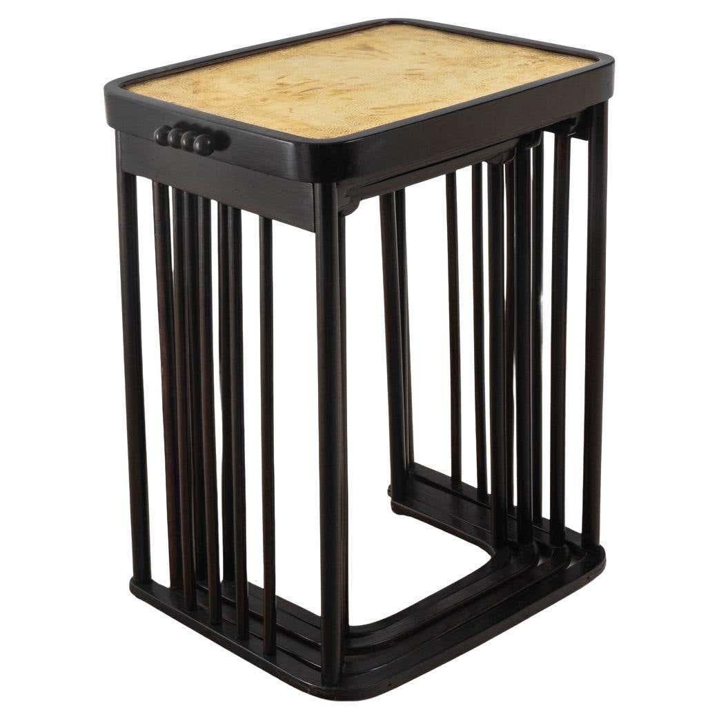 Beech Nesting Tables by Josef Hoffmann for Jacob and Josef Kohn, Set of ...