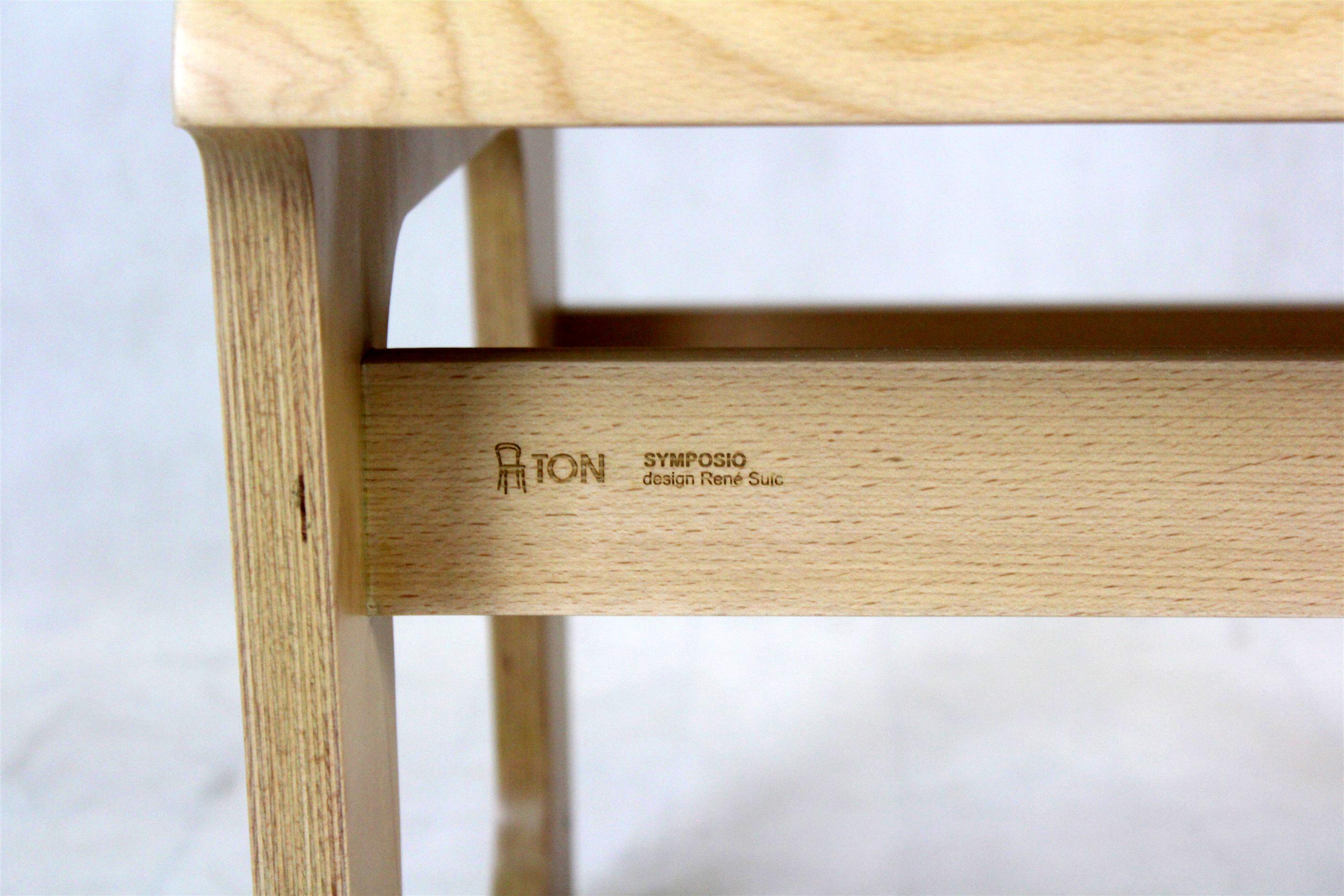 Beech Plywood Symposio Bench / Chairs by René Šulc for Ton, 2010s 10