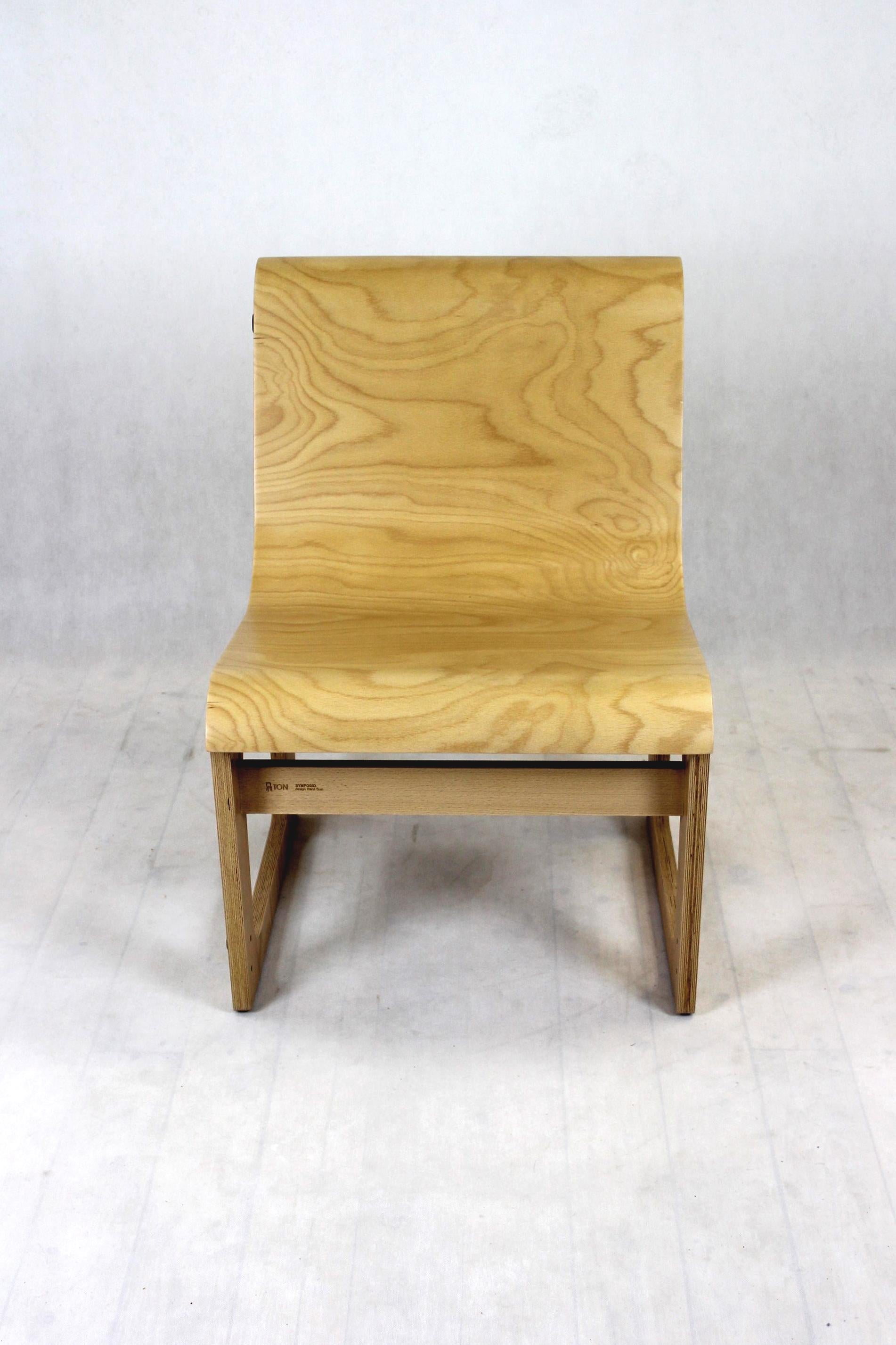 Beech Plywood Symposio Bench / Chairs by René Šulc for Ton, 2010s 2