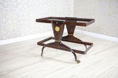 Tavolino in faggio marrone scuro / mobile per liquori della fine del XX secolo su Rolls