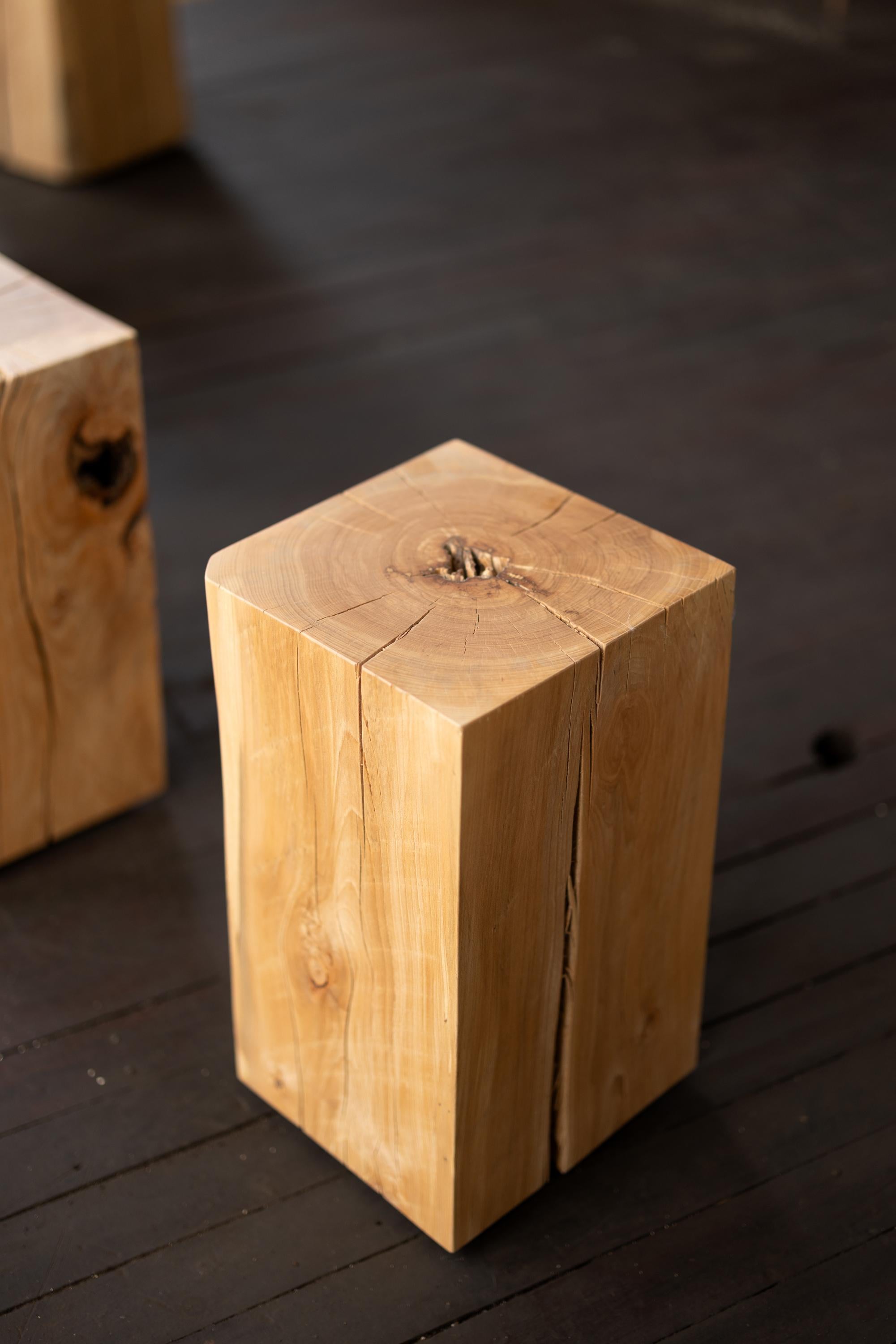 Huilé Table d'appoint en bois massif de Beeche (12