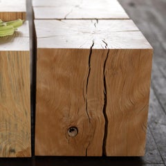 Beech Solid Wood Cube Side Table (15" x 15" x 15") by Alabama Sawyer