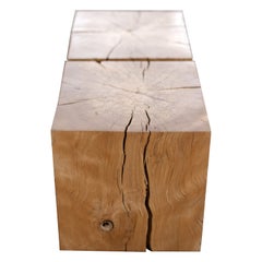 Beech Solid Wood Cube Side Table (15" x 15" x 15") by Alabama Sawyer