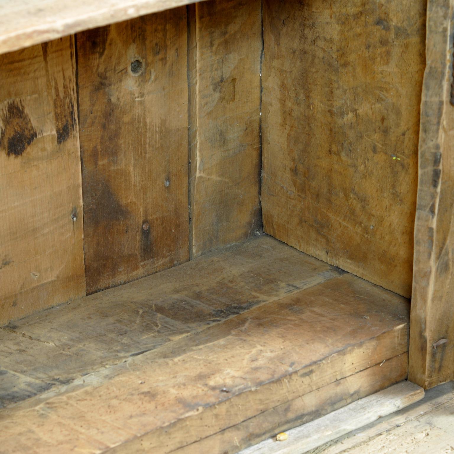 Milieu du XIXe siècle Armoire Wabi Sabi en hêtre, années 1850 en vente
