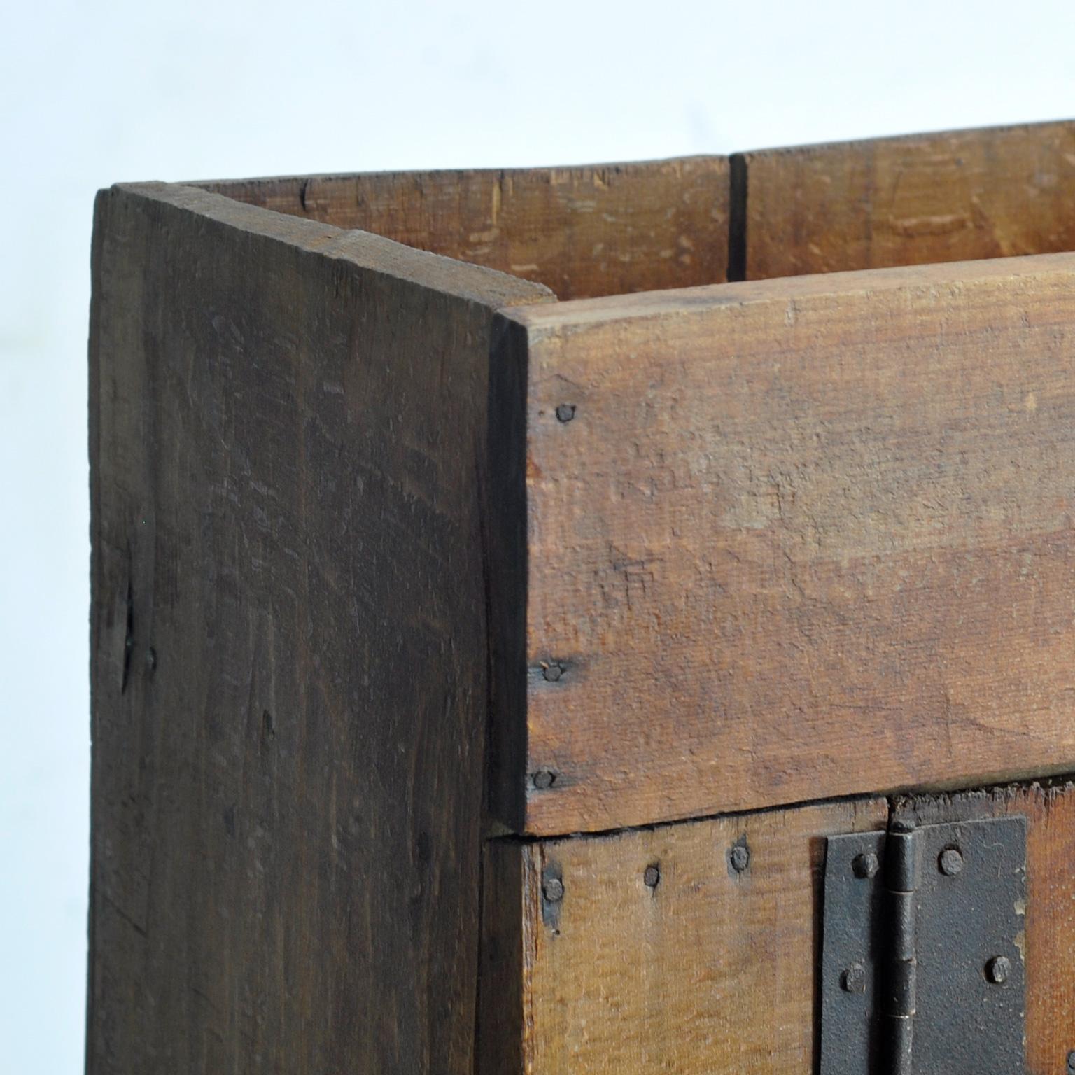 Beech beech wabi sabi cabinet, 1850s For Sale