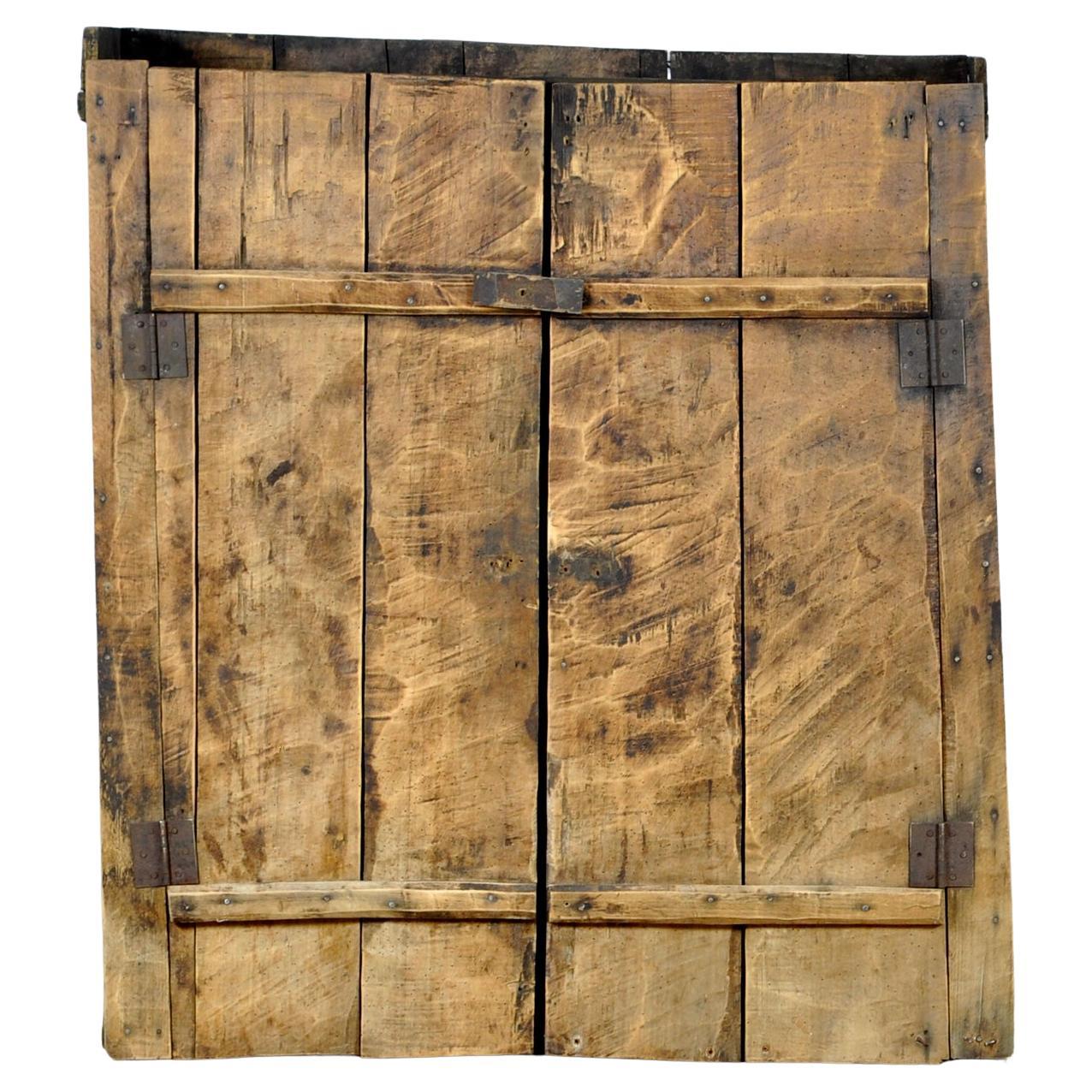 Beech wabi sabi cabinet, 1850s