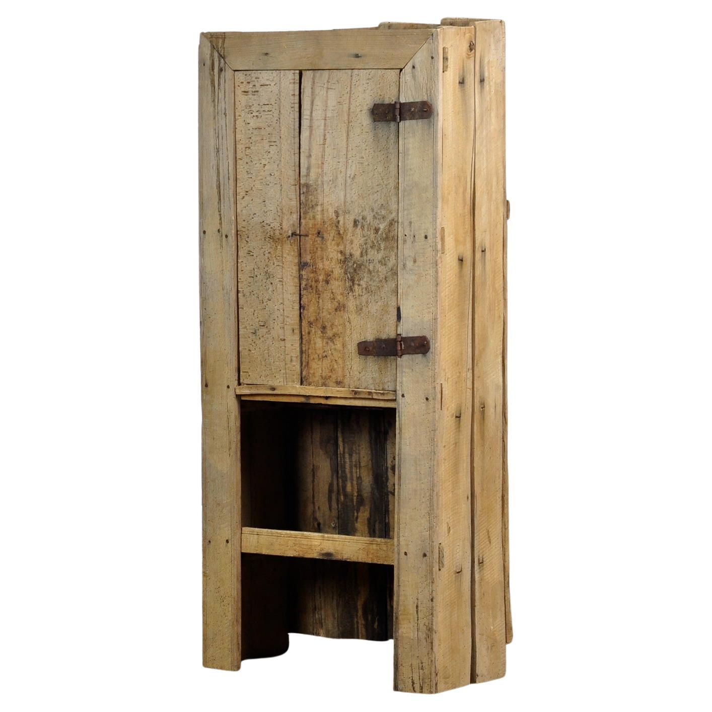 beech wabi sabi cabinet, 1850s