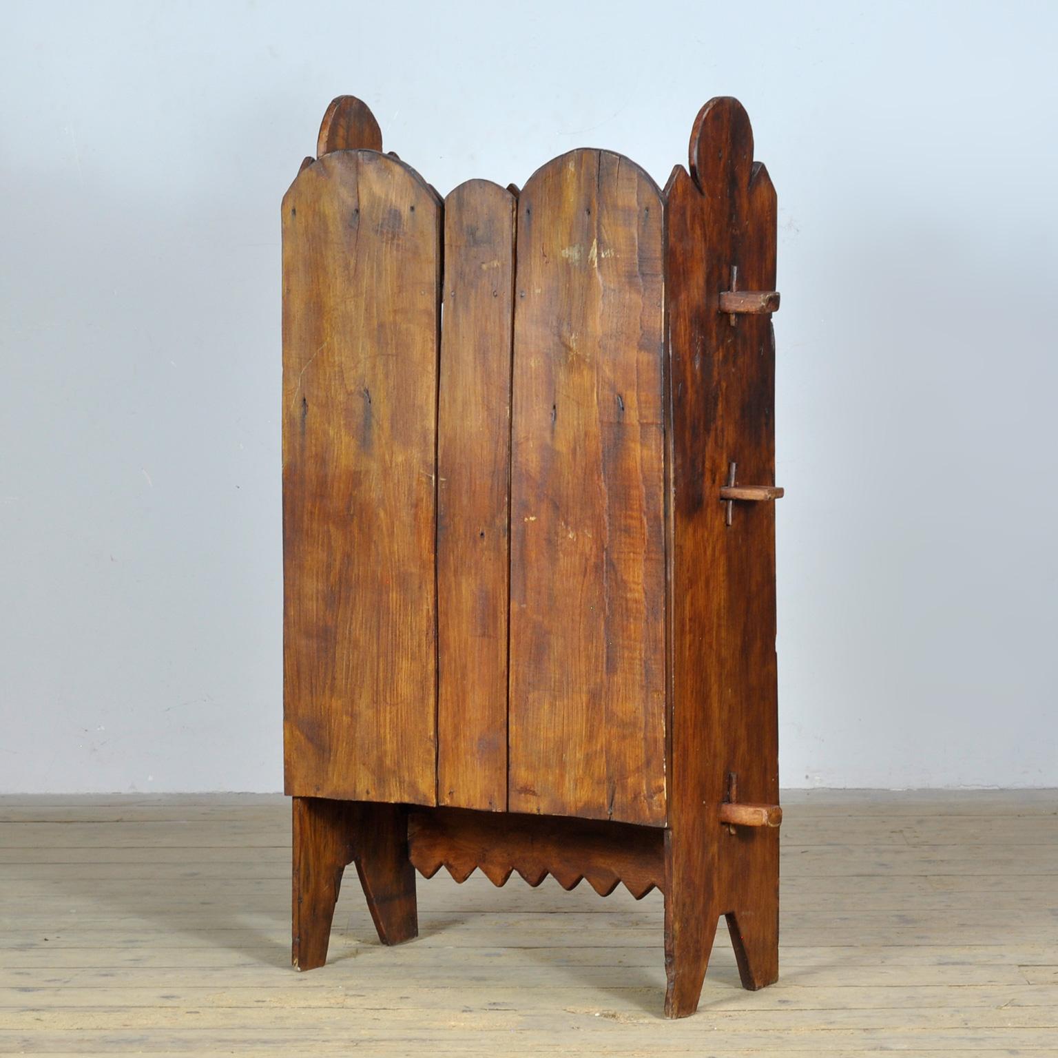 Beech Wabi Sabi Cabinet, circa 1800 For Sale 4