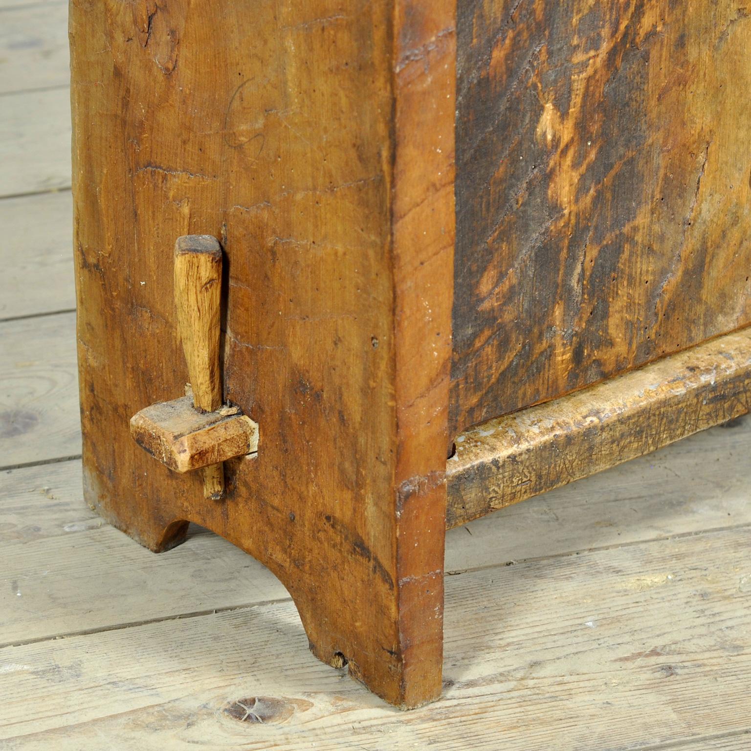Beech Wabi Sabi Cabinet, circa 1800 For Sale 4