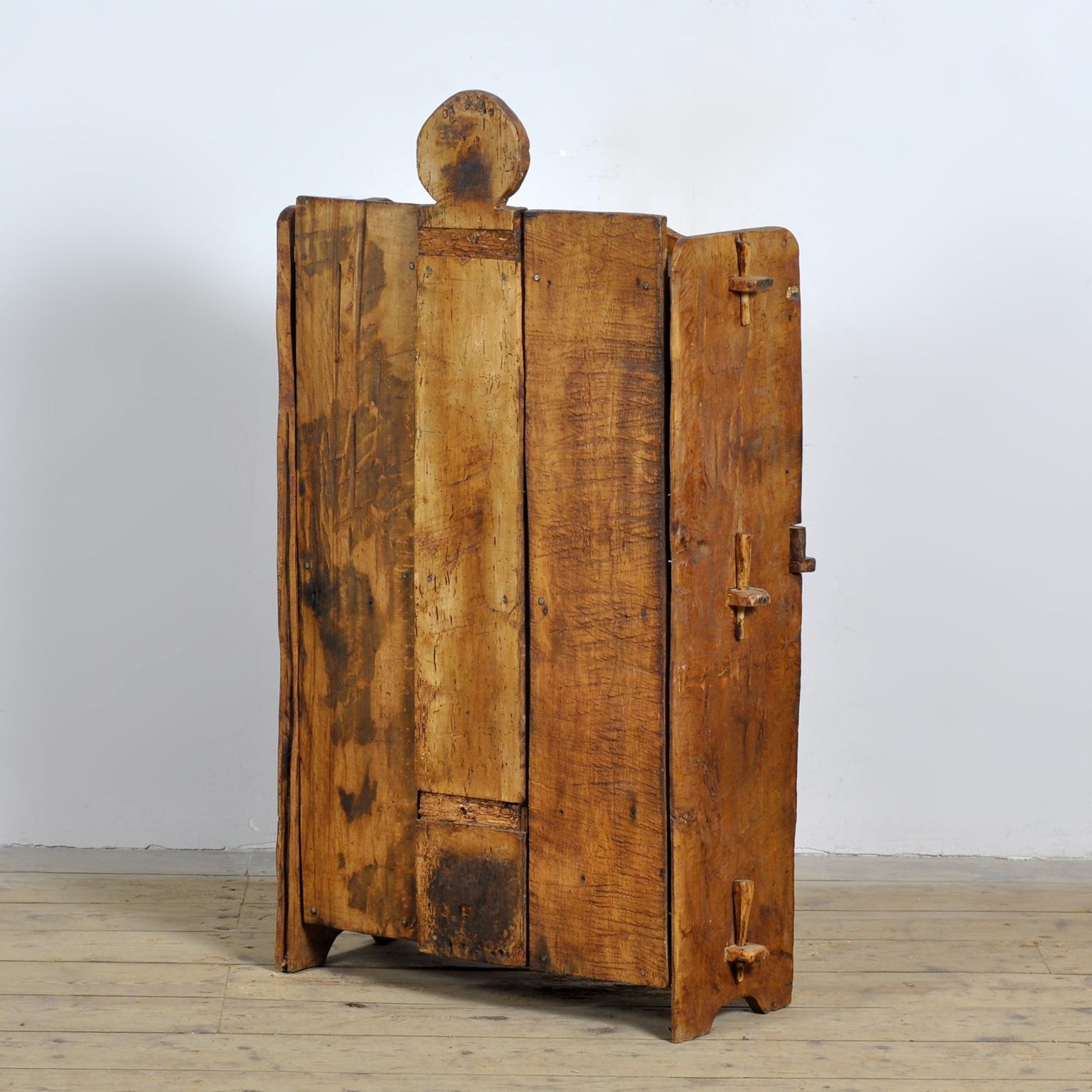 Beech Wabi Sabi Cabinet, circa 1800 For Sale 9