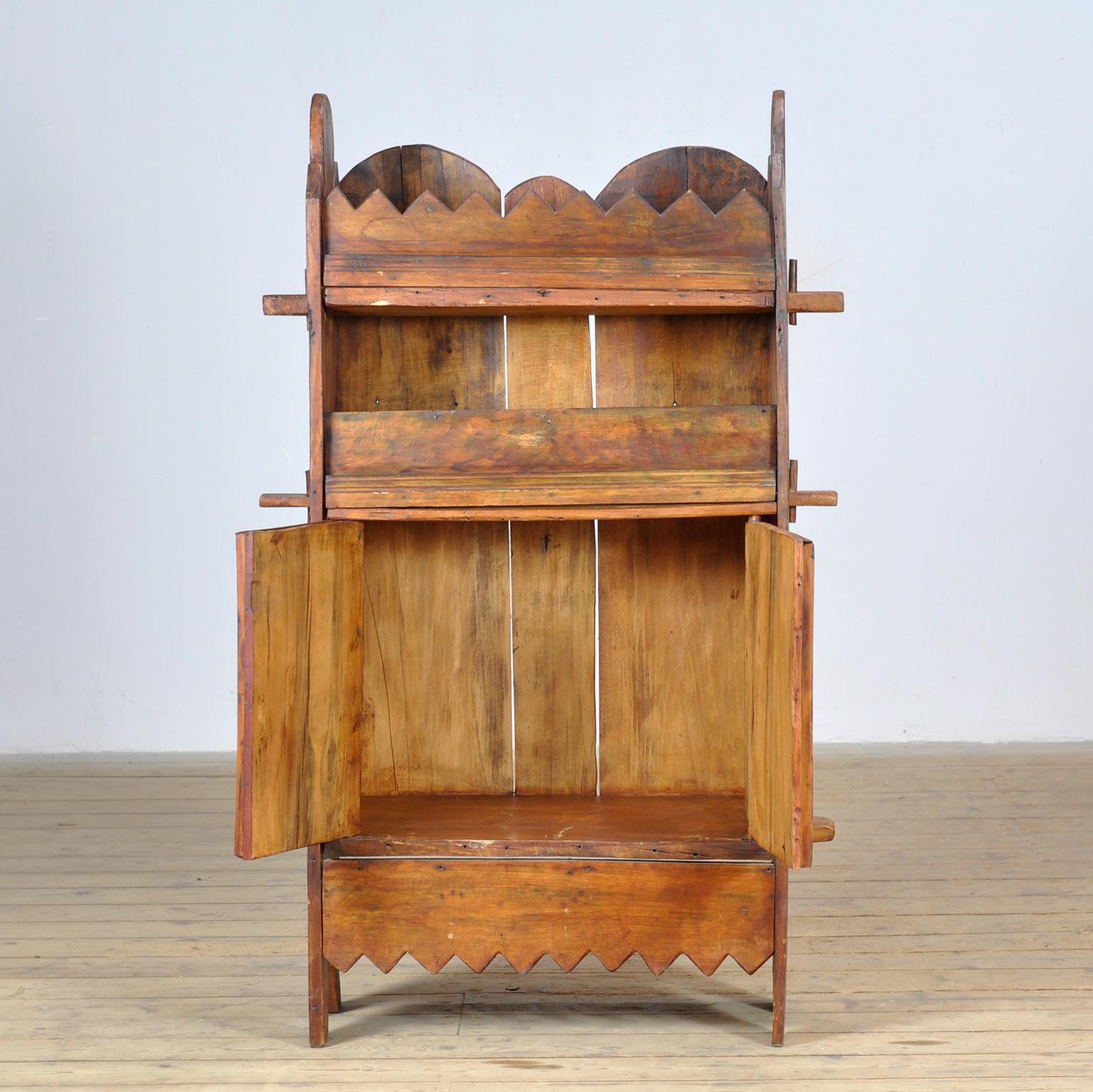 Beech Wabi Sabi Cabinet, circa 1800 In Good Condition For Sale In Amsterdam, Noord Holland