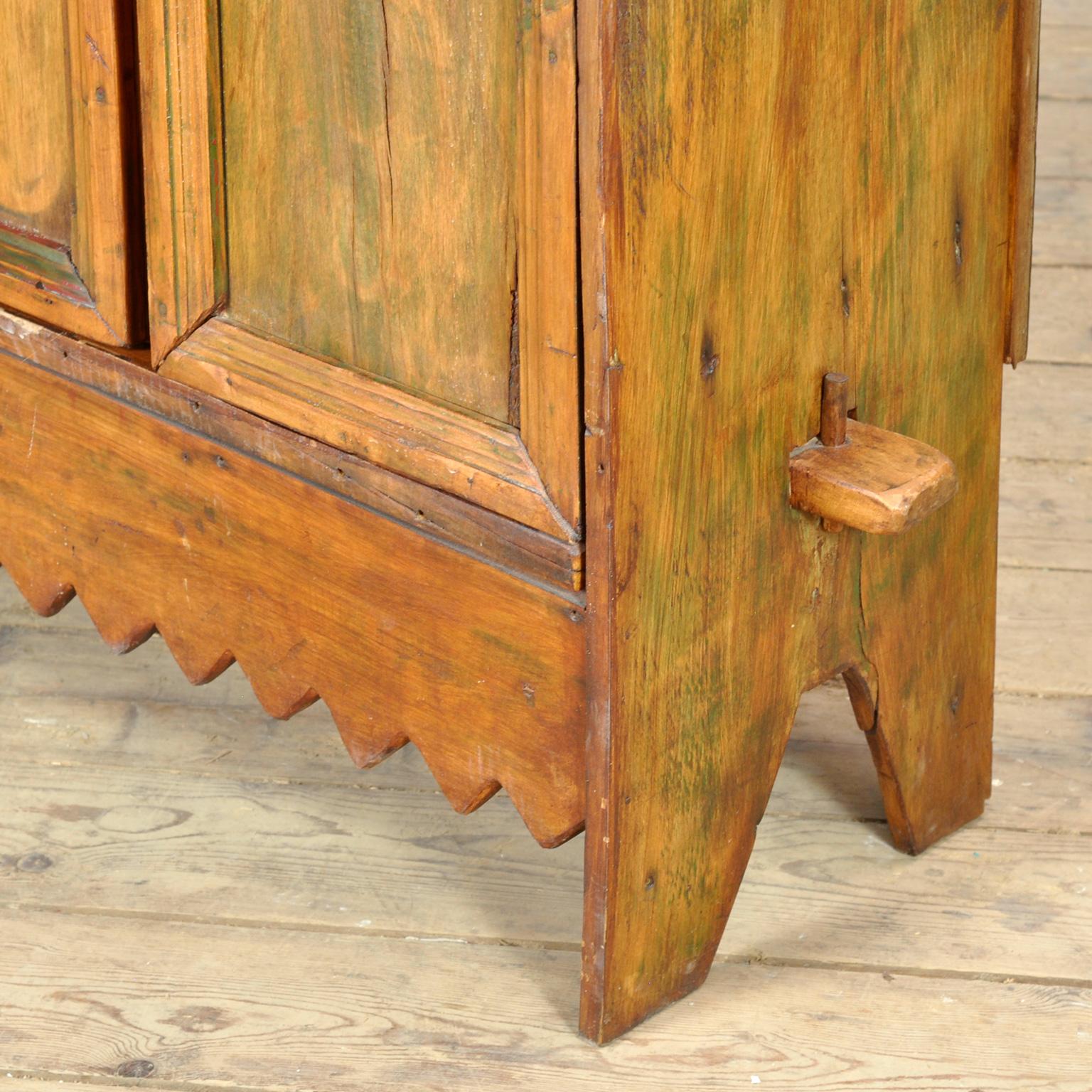 Beech Wabi Sabi Cabinet, circa 1800 For Sale 1
