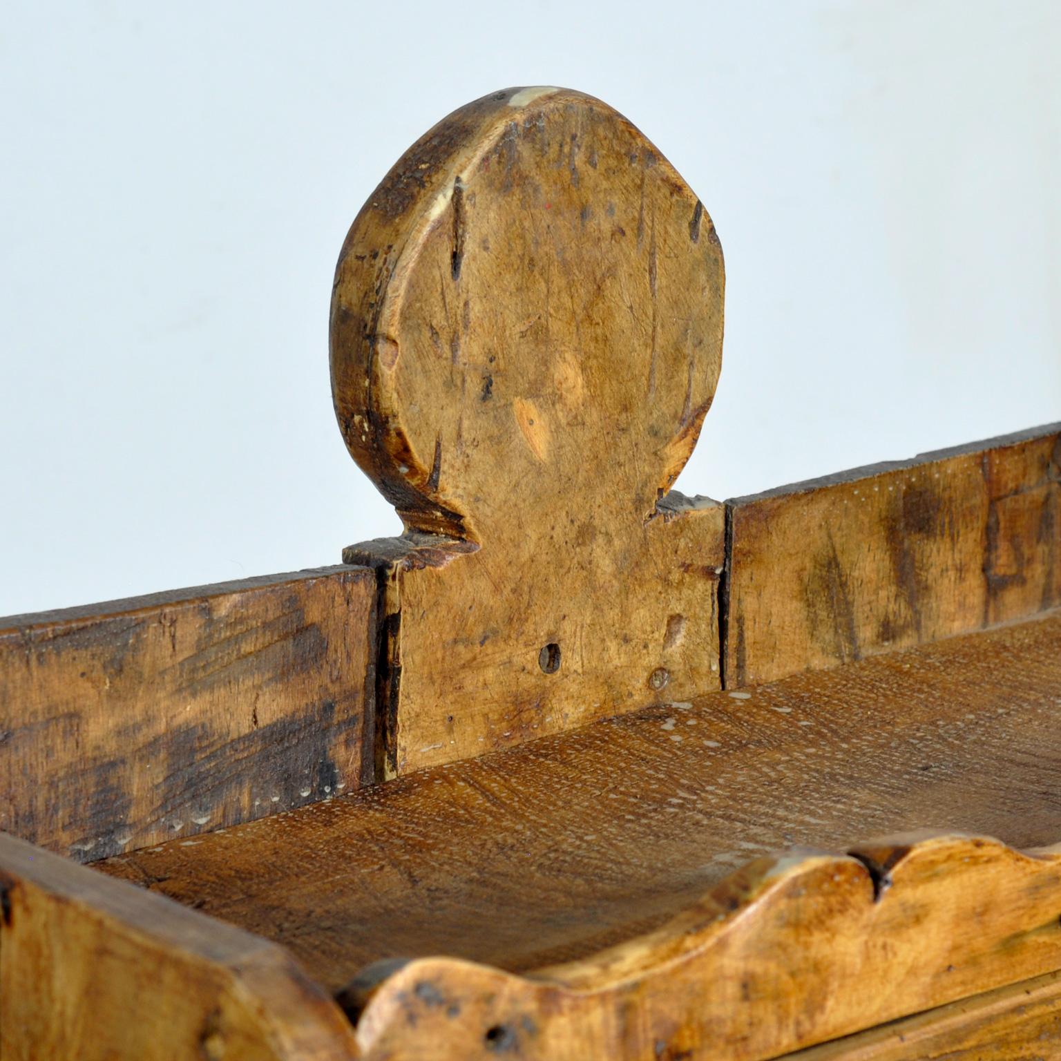 Beech Wabi Sabi Cabinet, circa 1800 For Sale 1