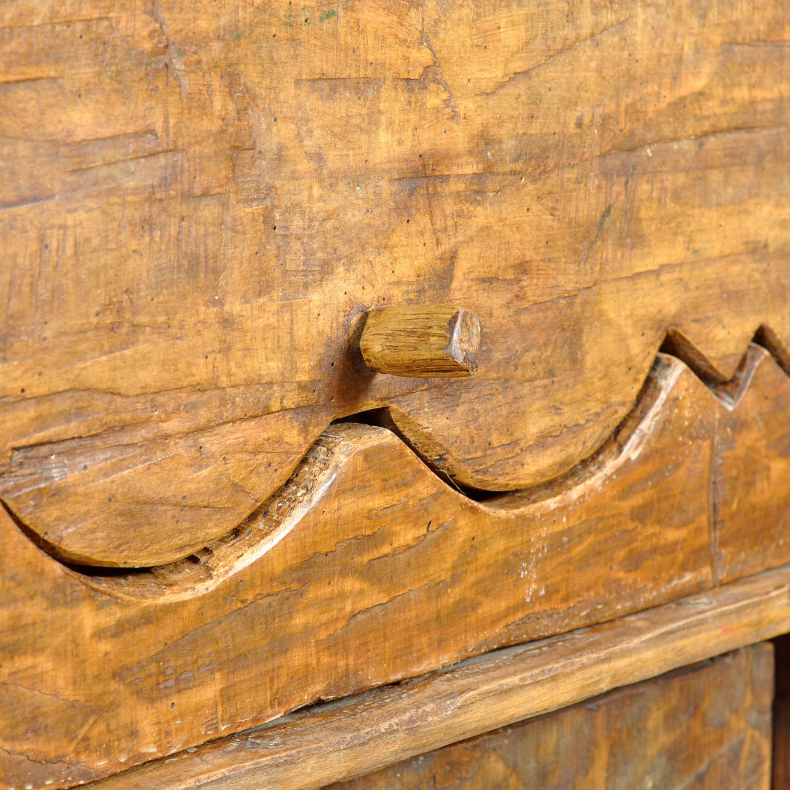 Beech Wabi Sabi Cabinet, circa 1800 For Sale 2