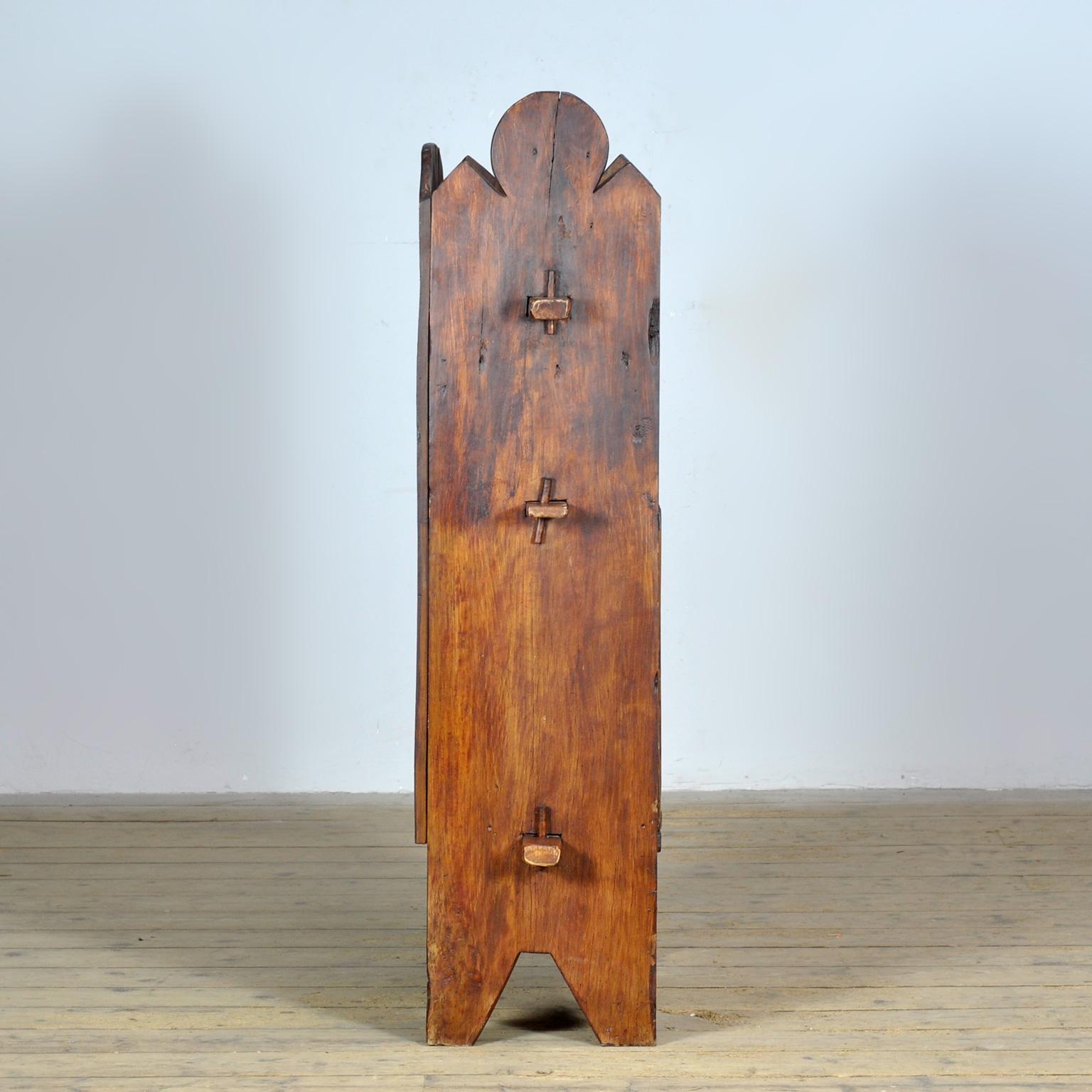Beech Wabi Sabi Cabinet, circa 1800 For Sale 3