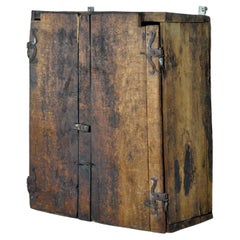 Antique Beech wabi sabi wall unit, 1850’s