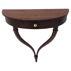 Beech Wall-Mounted Console Table / Nightstand attr. to Guglielmo Ulrich, Italy