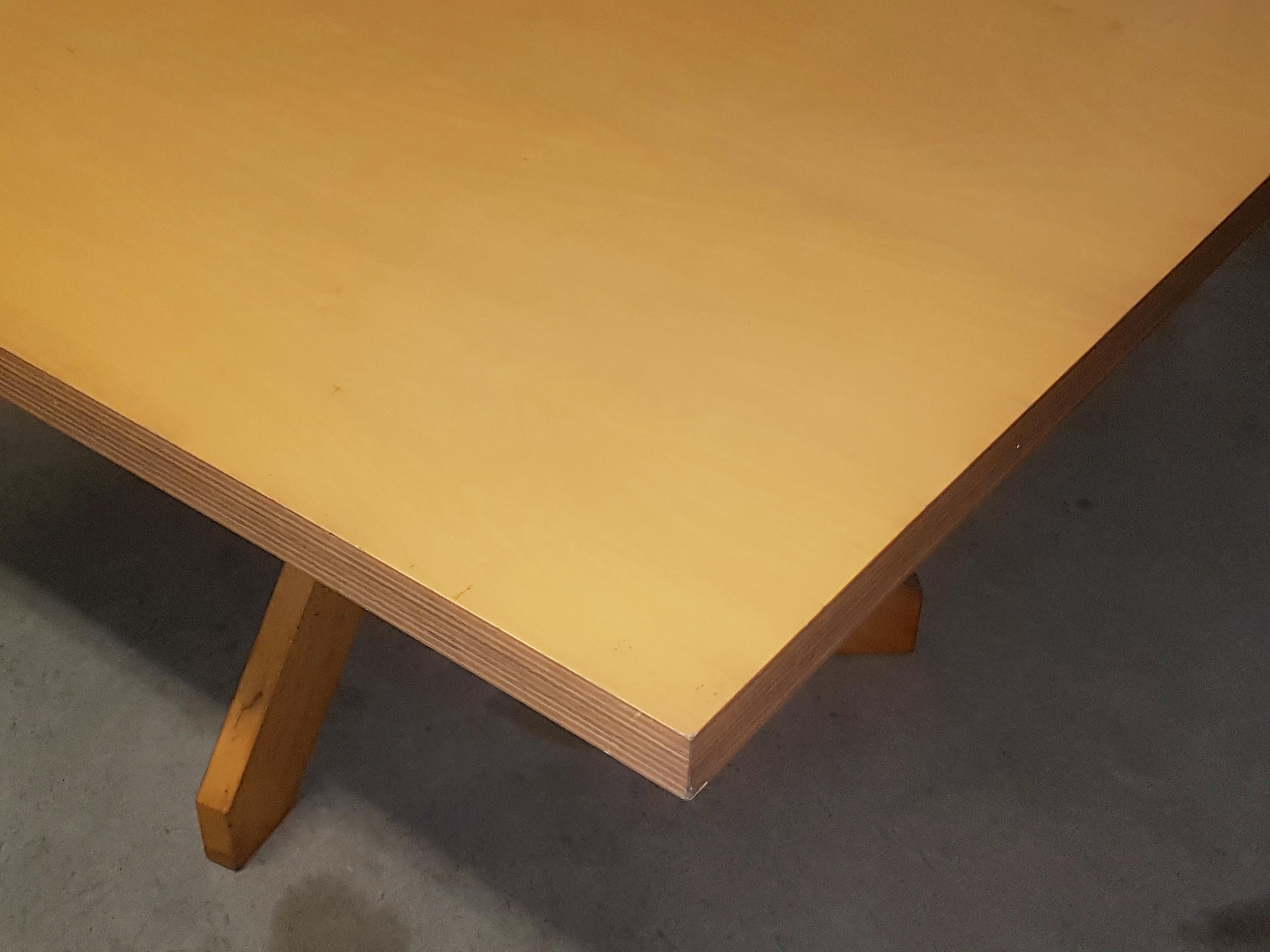 Beech Wood 1980s Adjustable Table Vidun by v. Magistretti for De Padova 9