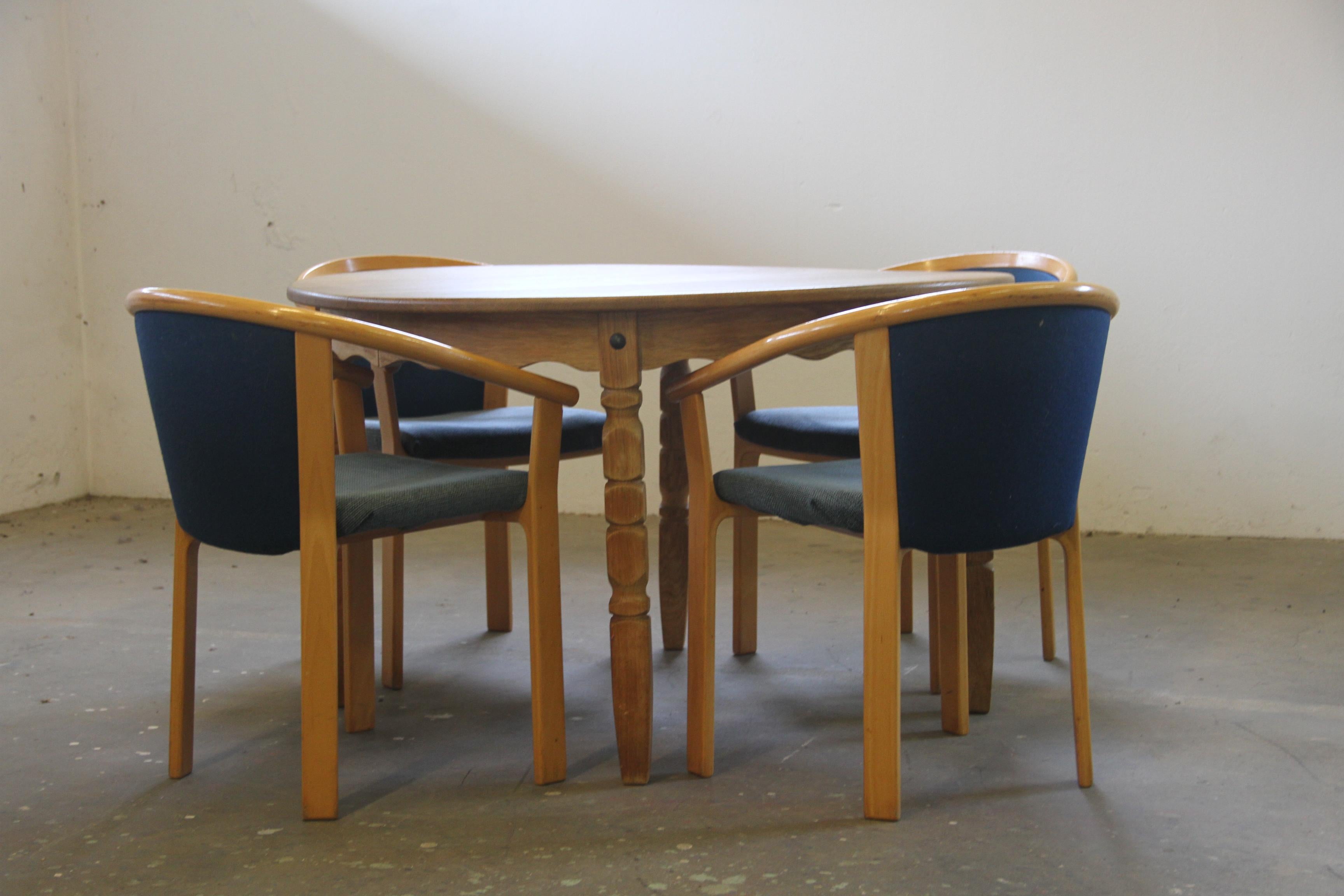 Beech Wood Dining Chairs by Rud Thygesen & Johnny Sørensen for Magnus Olesen For Sale 9