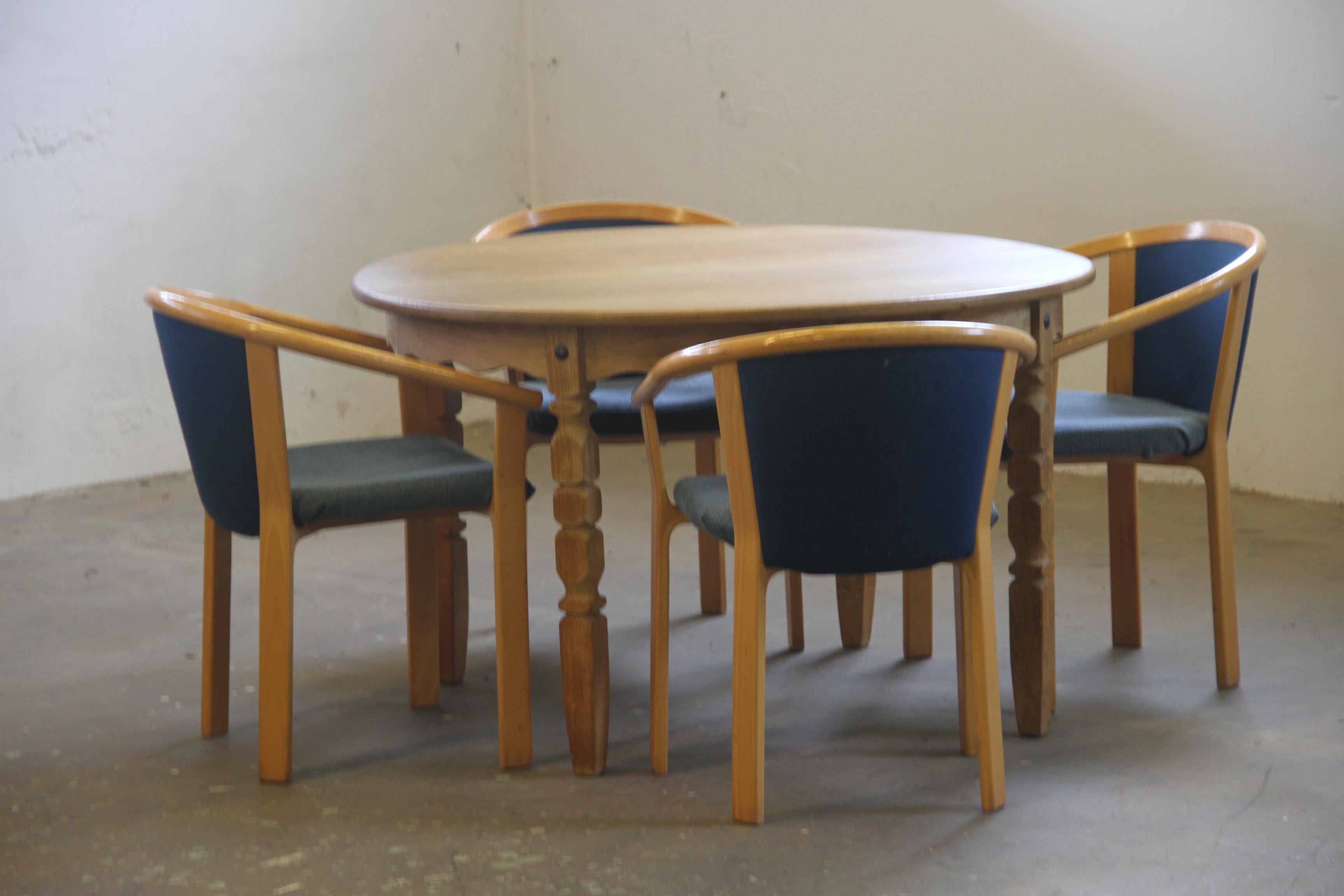 Beech Wood Dining Chairs by Rud Thygesen & Johnny Sørensen for Magnus Olesen For Sale 11