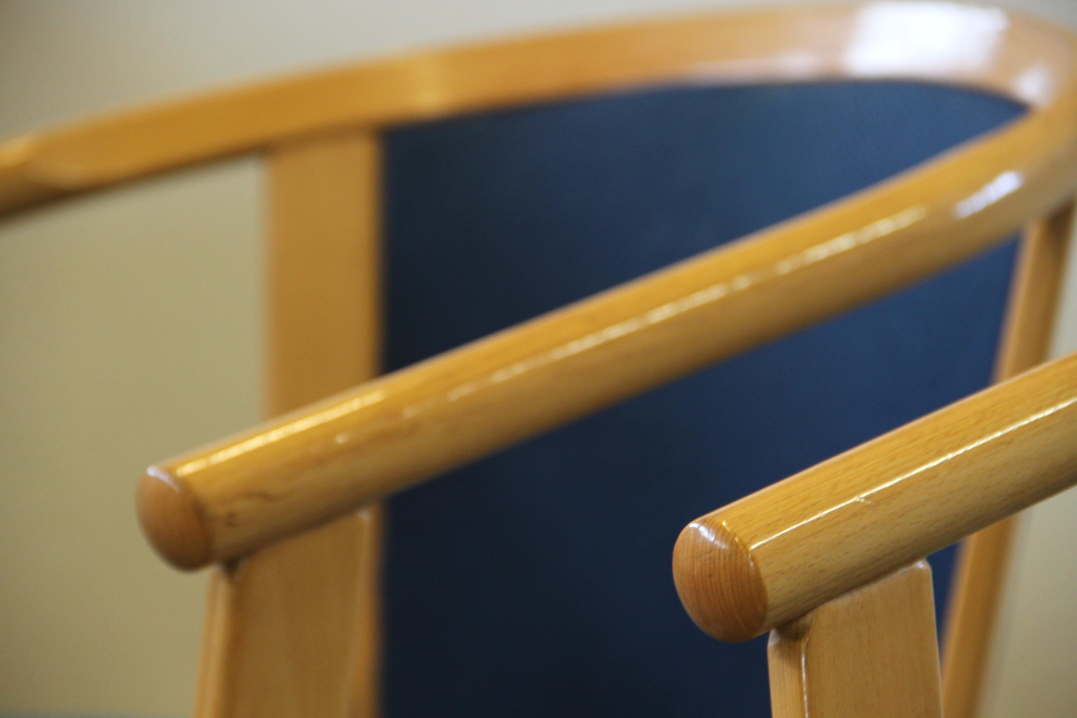 Beech Wood Dining Chairs by Rud Thygesen & Johnny Sørensen for Magnus Olesen For Sale 1