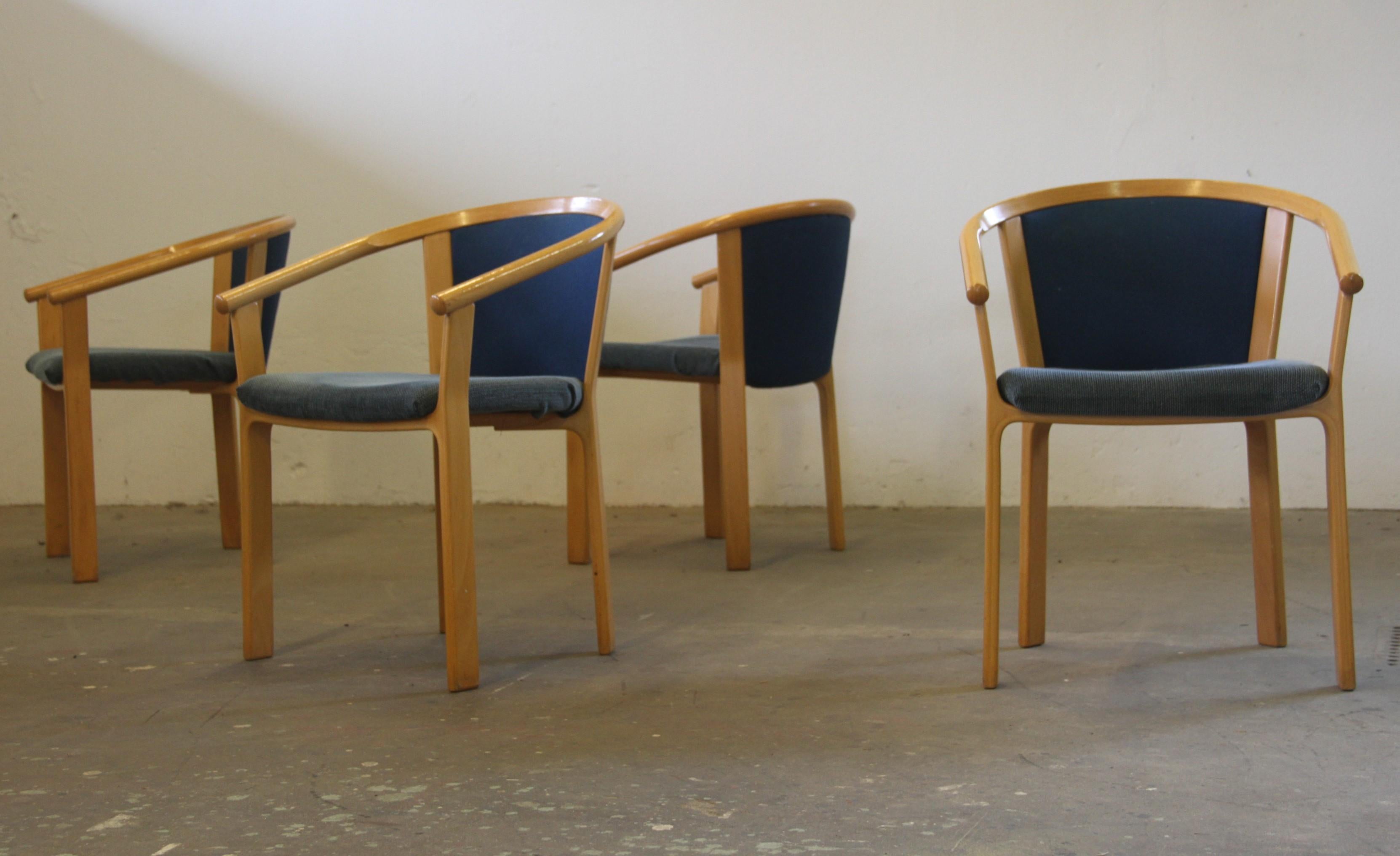 Beech Wood Dining Chairs by Rud Thygesen & Johnny Sørensen for Magnus Olesen For Sale 2