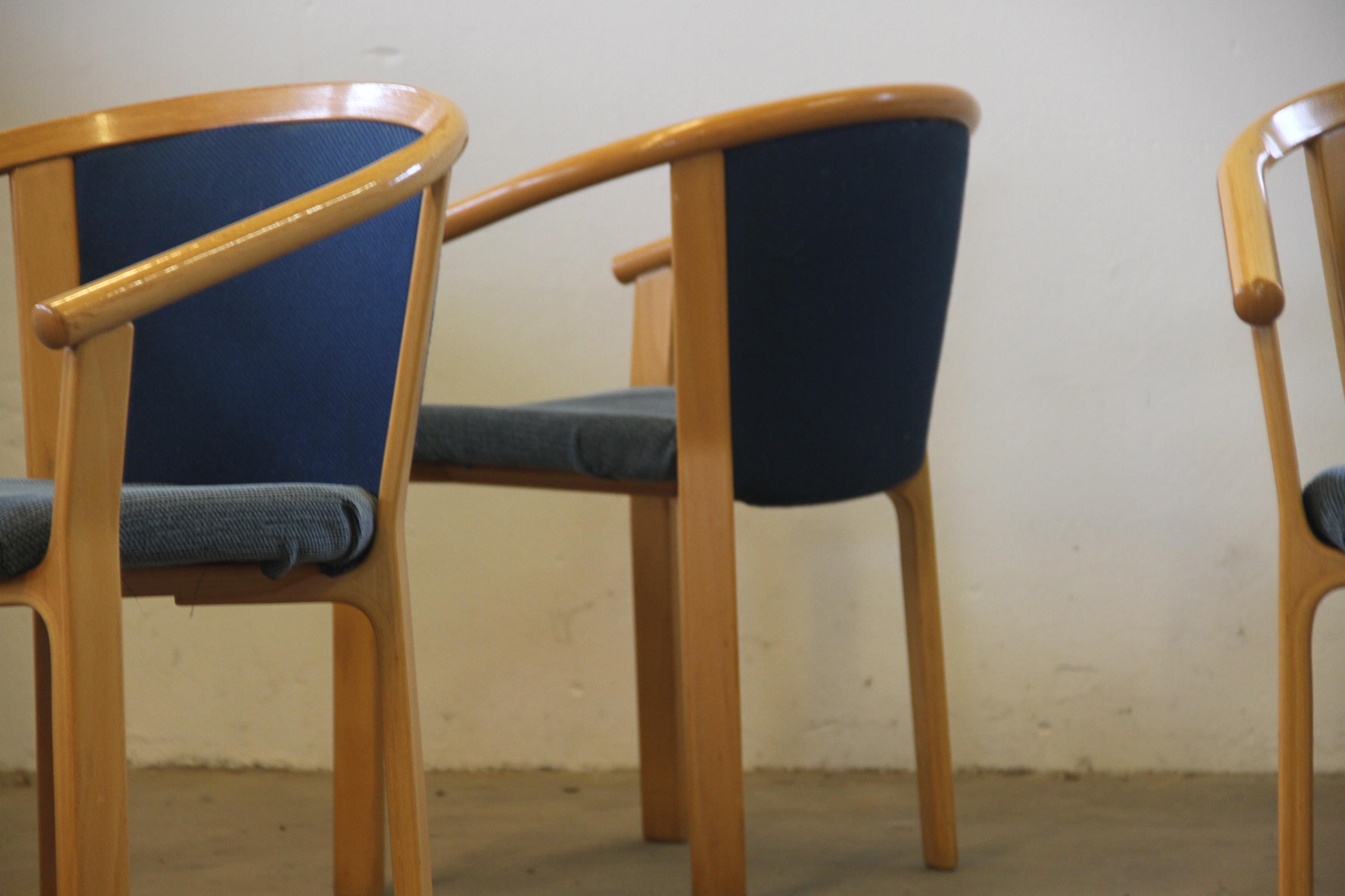 Beech Wood Dining Chairs by Rud Thygesen & Johnny Sørensen for Magnus Olesen For Sale 3