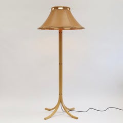 Lampada da terra in legno di faggio di Anna Ehrner per Atelje Lyktan, anni '70, Svezia