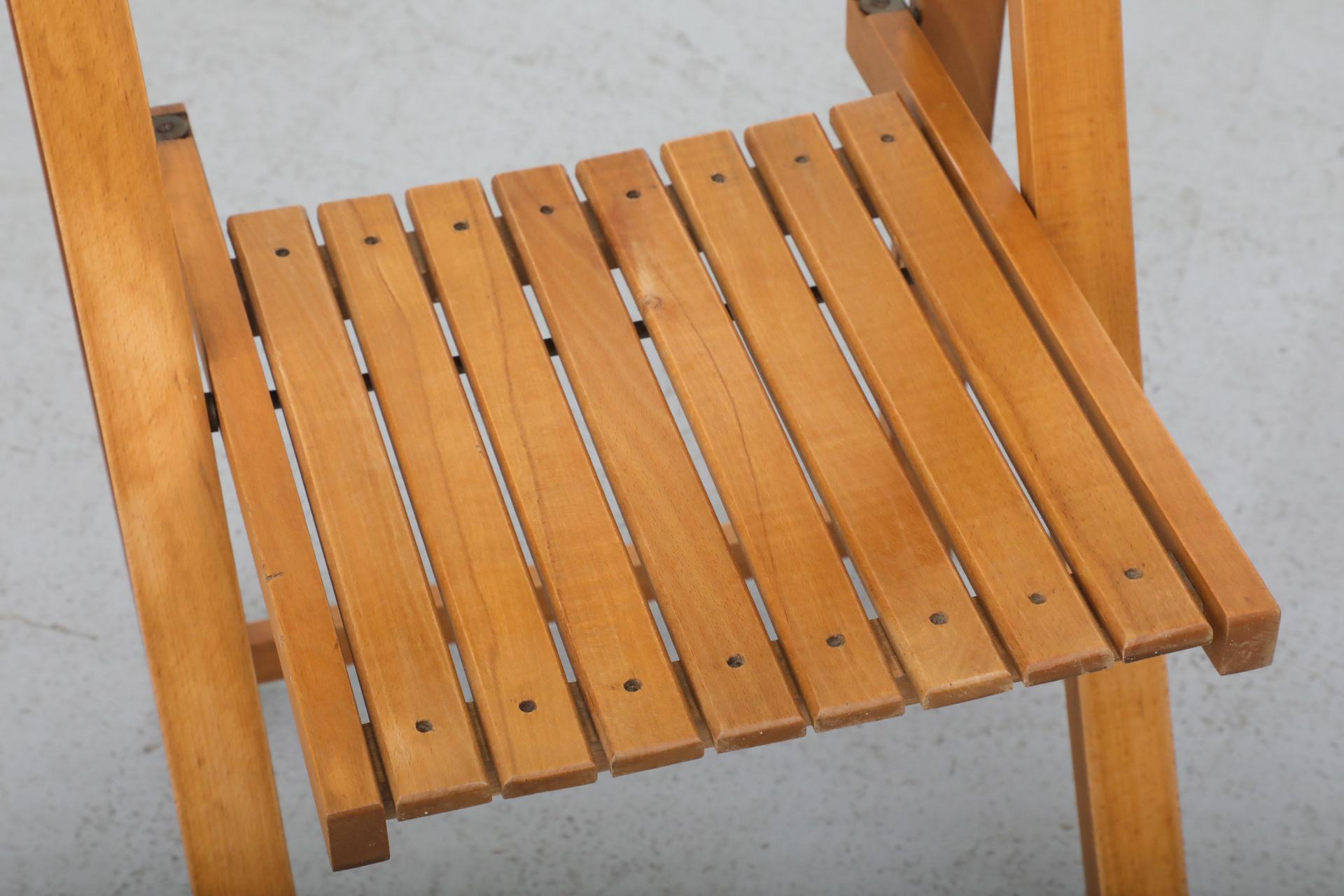Sillas plegables de madera de haya de Aldo Jacober para Alberto Bazzani, 1960 3