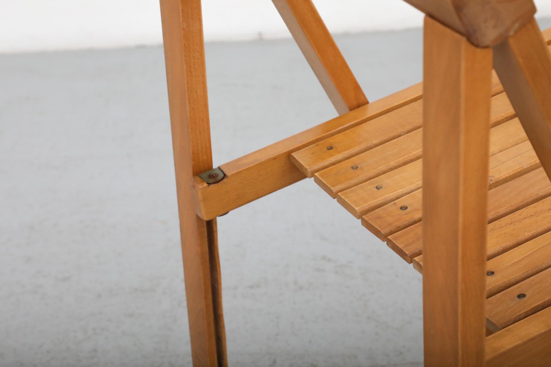 Sillas plegables de madera de haya de Aldo Jacober para Alberto Bazzani, 1960 4