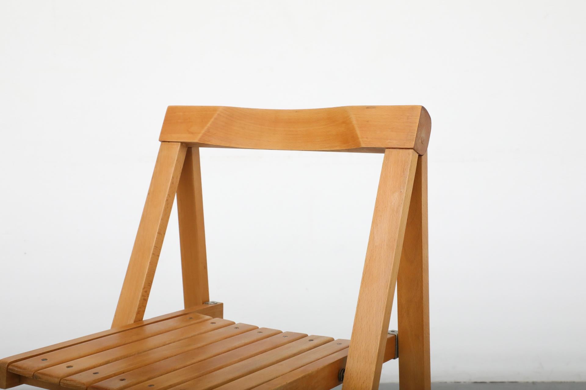 Sillas plegables de madera de haya de Aldo Jacober para Alberto Bazzani, 1960 7