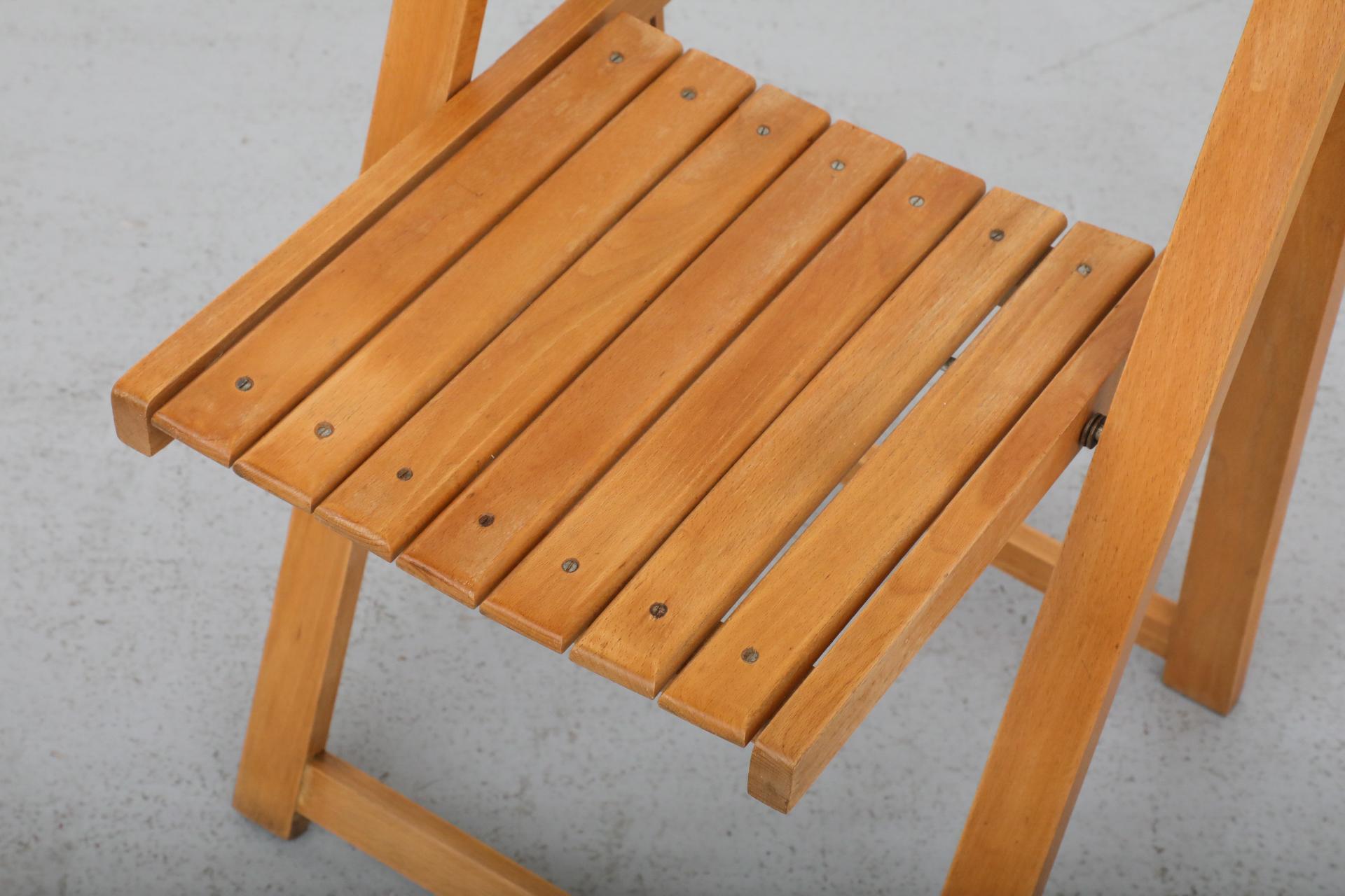 Sillas plegables de madera de haya de Aldo Jacober para Alberto Bazzani, 1960 9