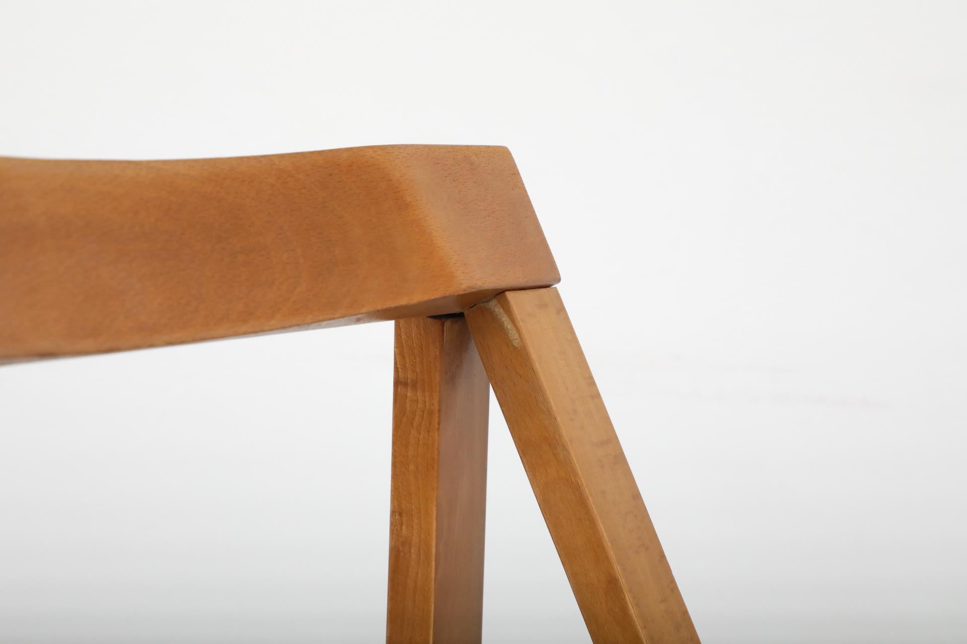 Sillas plegables de madera de haya de Aldo Jacober para Alberto Bazzani, 1960 11