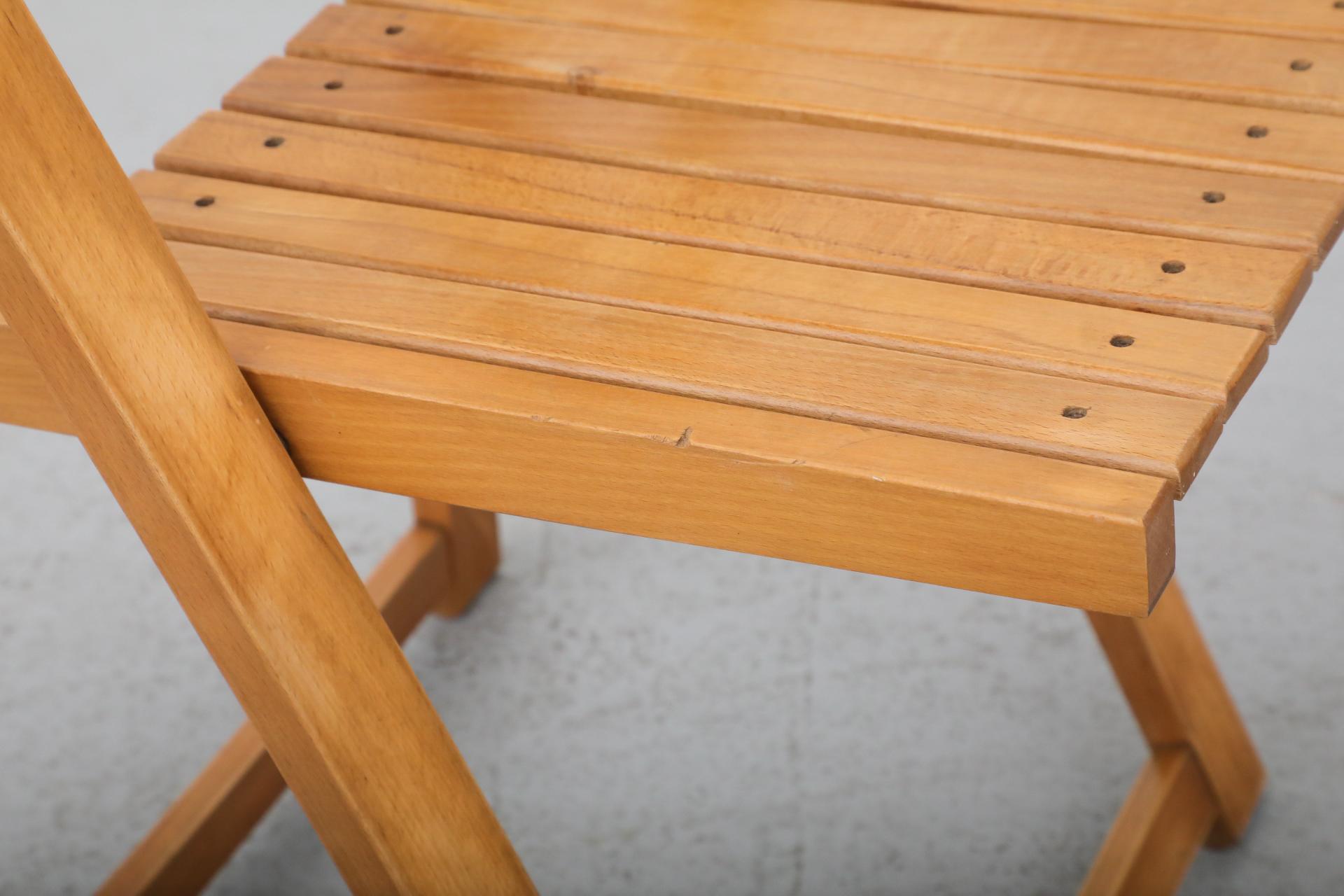 Sillas plegables de madera de haya de Aldo Jacober para Alberto Bazzani, 1960 12