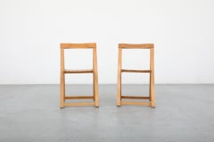 Beech Wood Folding Chairs by Aldo Jacober for Alberto Bazzani, 1960