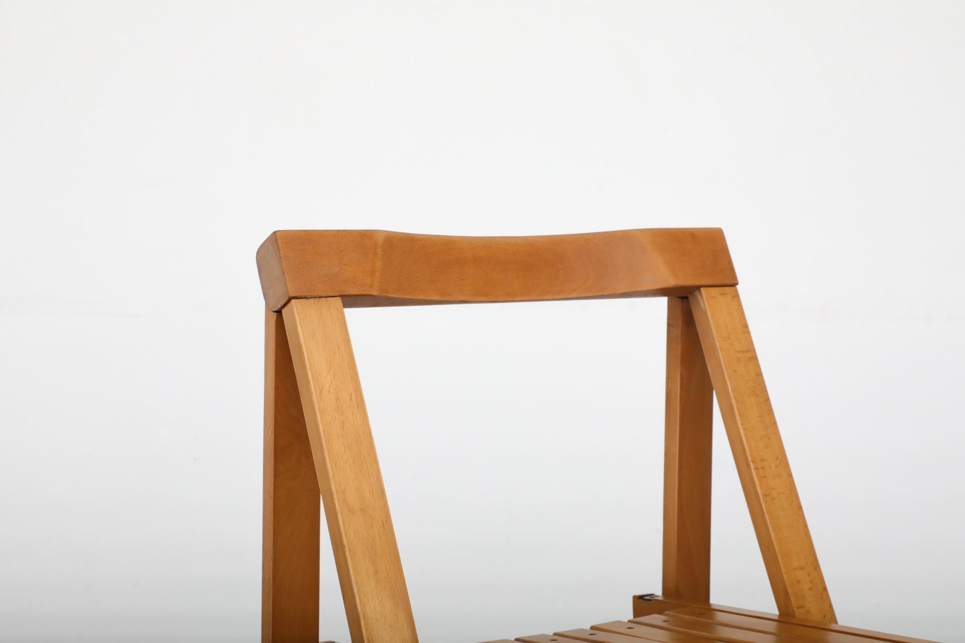 Sillas plegables de madera de haya de Aldo Jacober para Alberto Bazzani, 1960 1