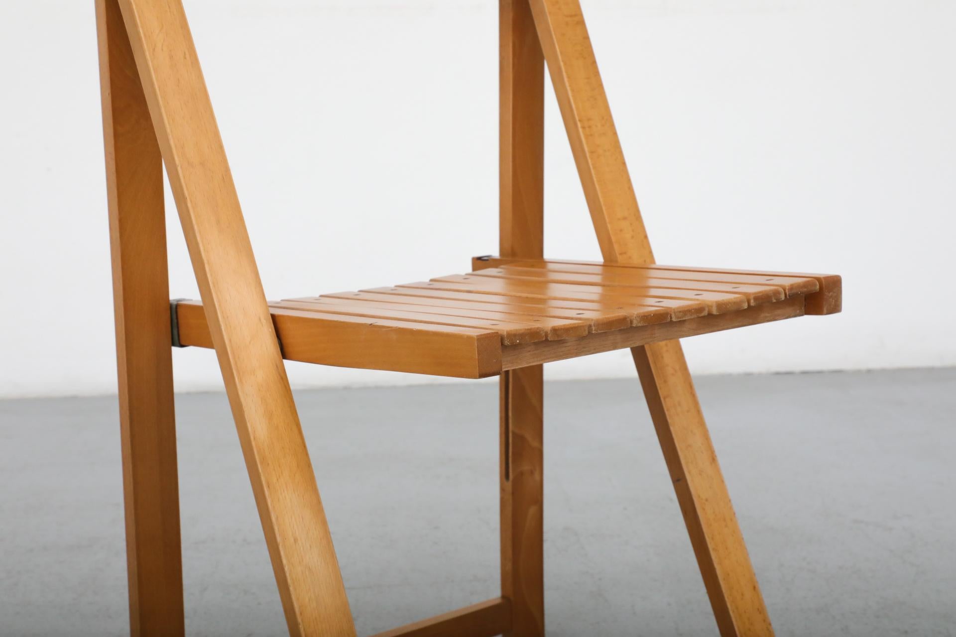 Sillas plegables de madera de haya de Aldo Jacober para Alberto Bazzani, 1960 2