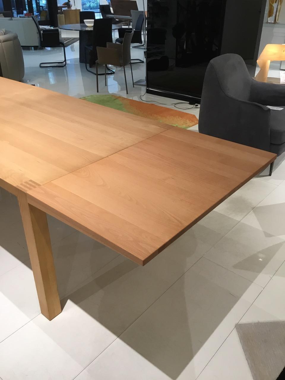 Beech Wood Parsons Style Extending Table 14