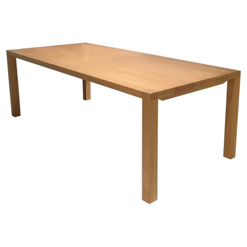 Beech Wood Parsons Style Extending Table
