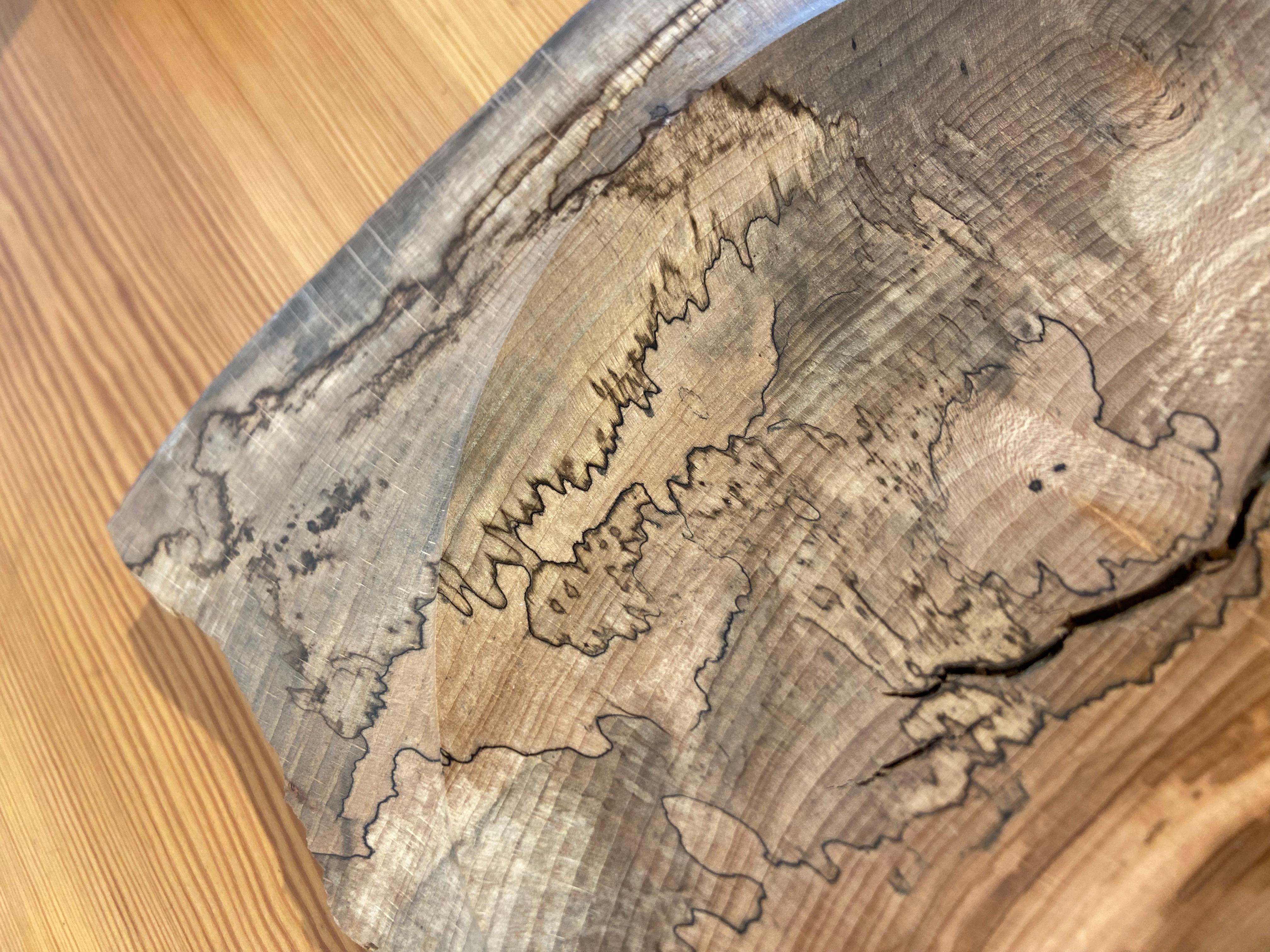 XXI secolo e contemporaneo Vassoio tascabile in legno di Beeche di Ralph Ribour in vendita