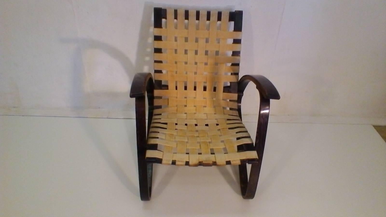 Ceco Poltrone in faggio, Design Jan Vaněk, anni '30 in vendita