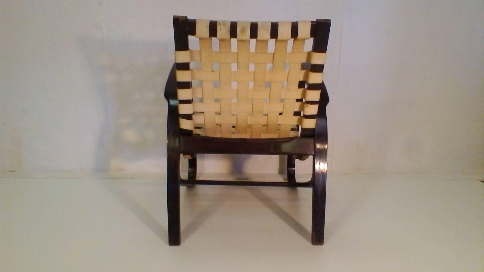 Metà XX secolo Poltrone in faggio, Design Jan Vaněk, anni '30 in vendita