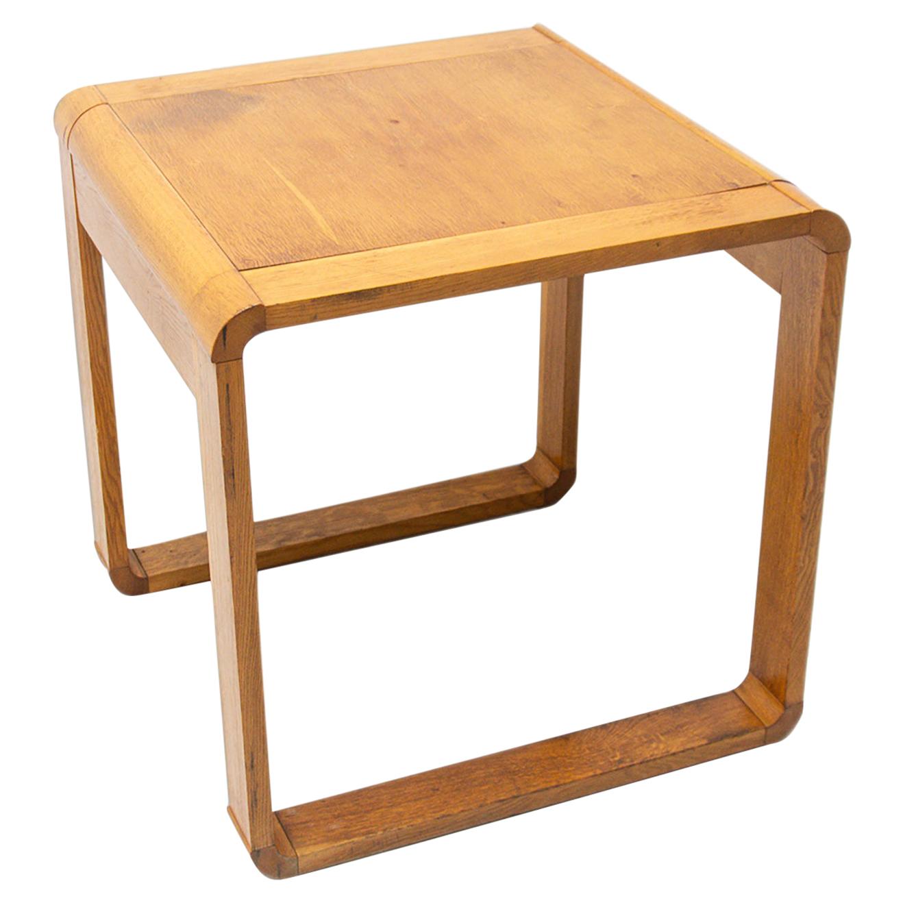 Table basse en bois de hêtre, Tchécoslovaquie, années 1970