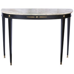Beechwood Console with Marble Top