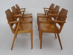 Chaises de salle à manger Austro par Franz Schuster Vienne 1959, lot de six