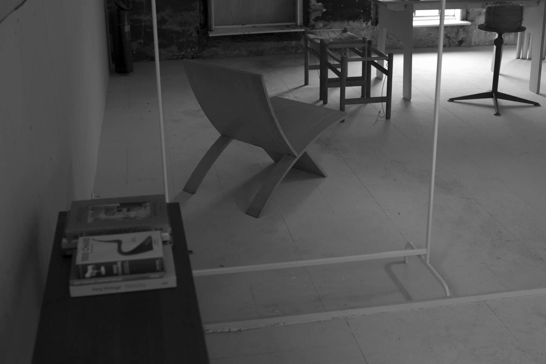 Beechwood 'Laminex' Folding Chair by Jens Nielsen 80s for Falster For Sale 4