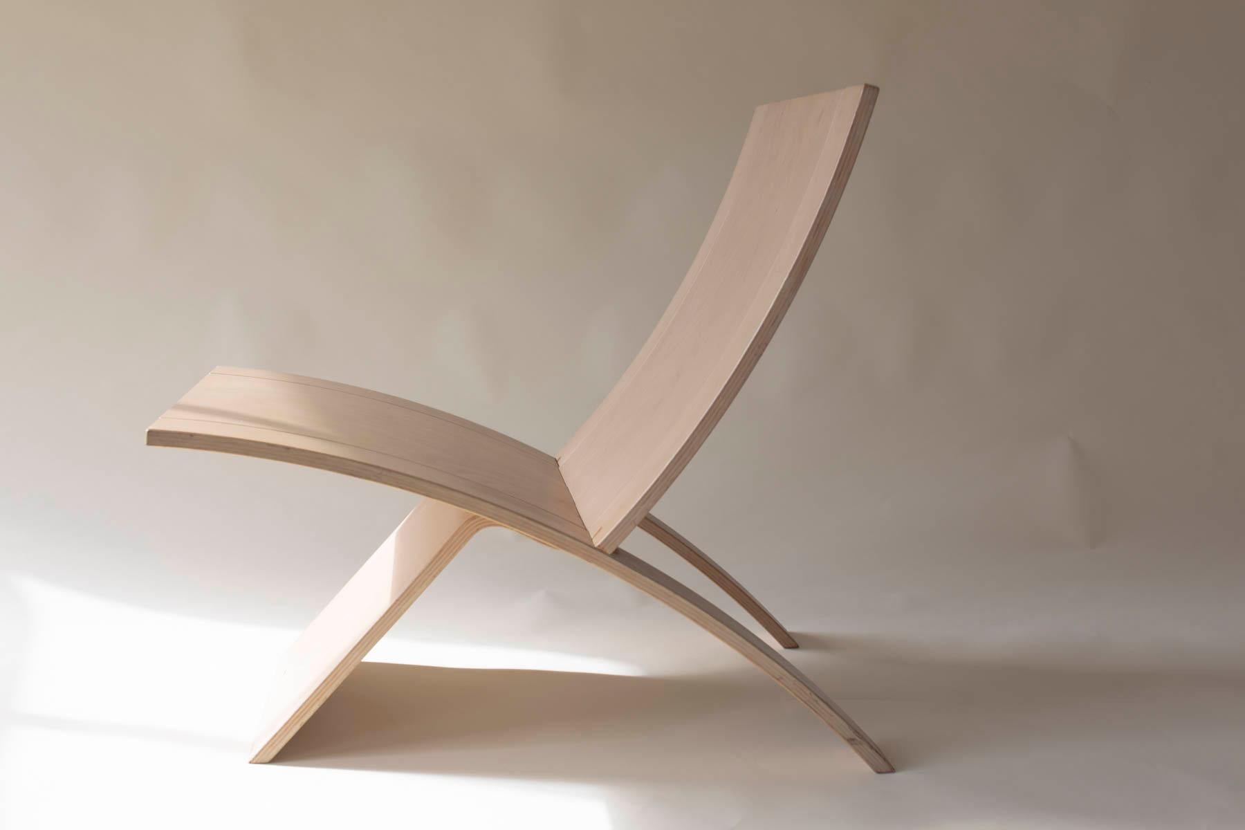 Beechwood 'Laminex' Folding Chair by Jens Nielsen 80s for Falster For Sale 5