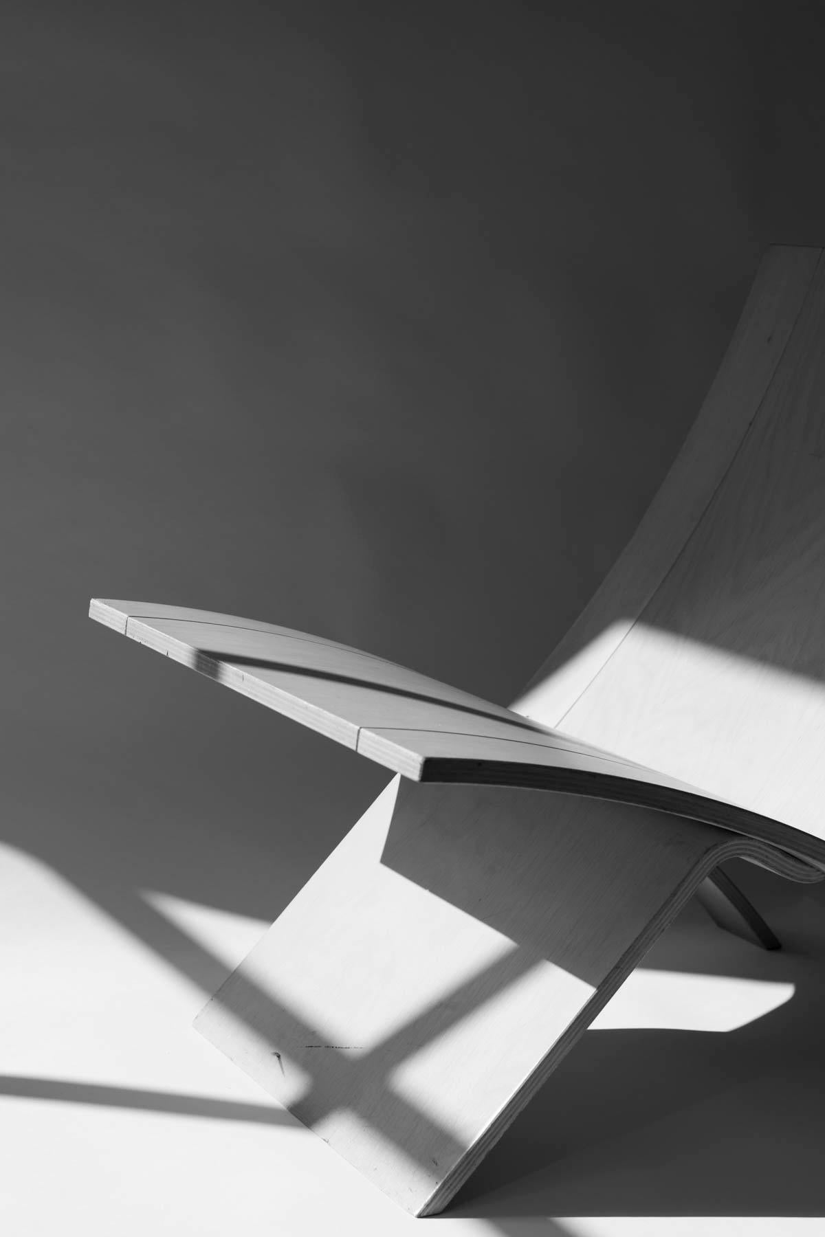 Beechwood 'Laminex' Folding Chair by Jens Nielsen 80s for Falster For Sale 7